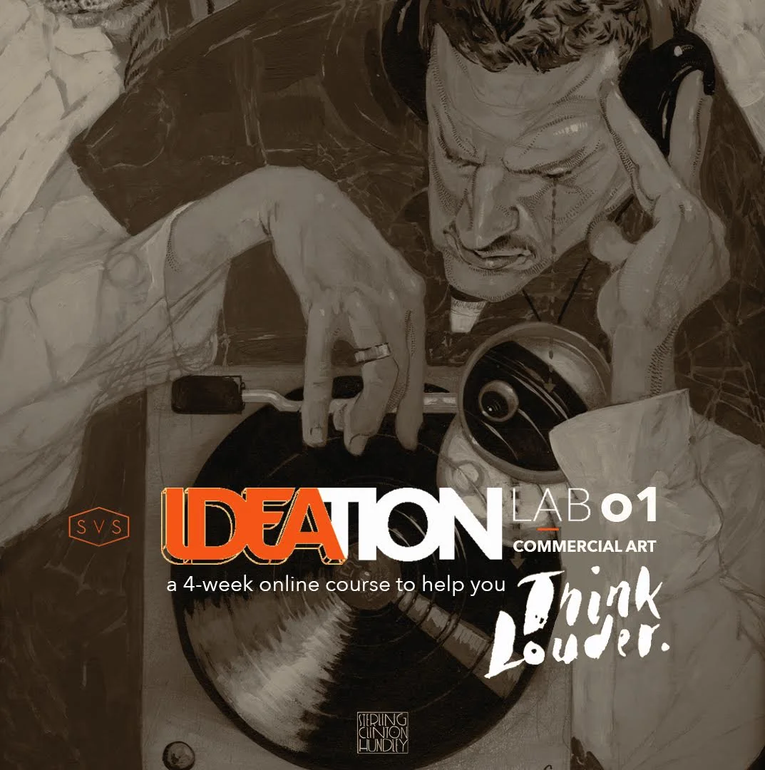 New video class on how to generate unique ideas for illustrations, with Sterling Hundley!