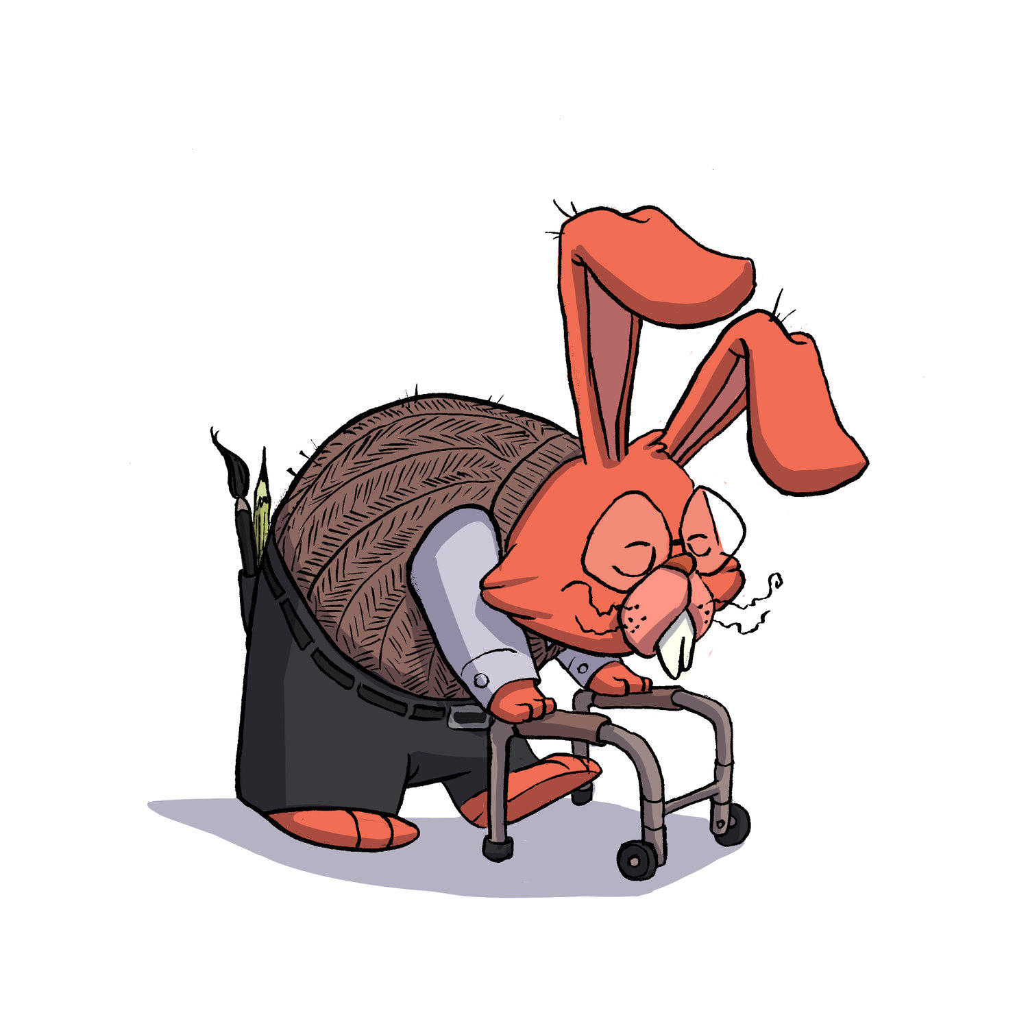 Long in the tooth! Illustration by Tanner Garlick.