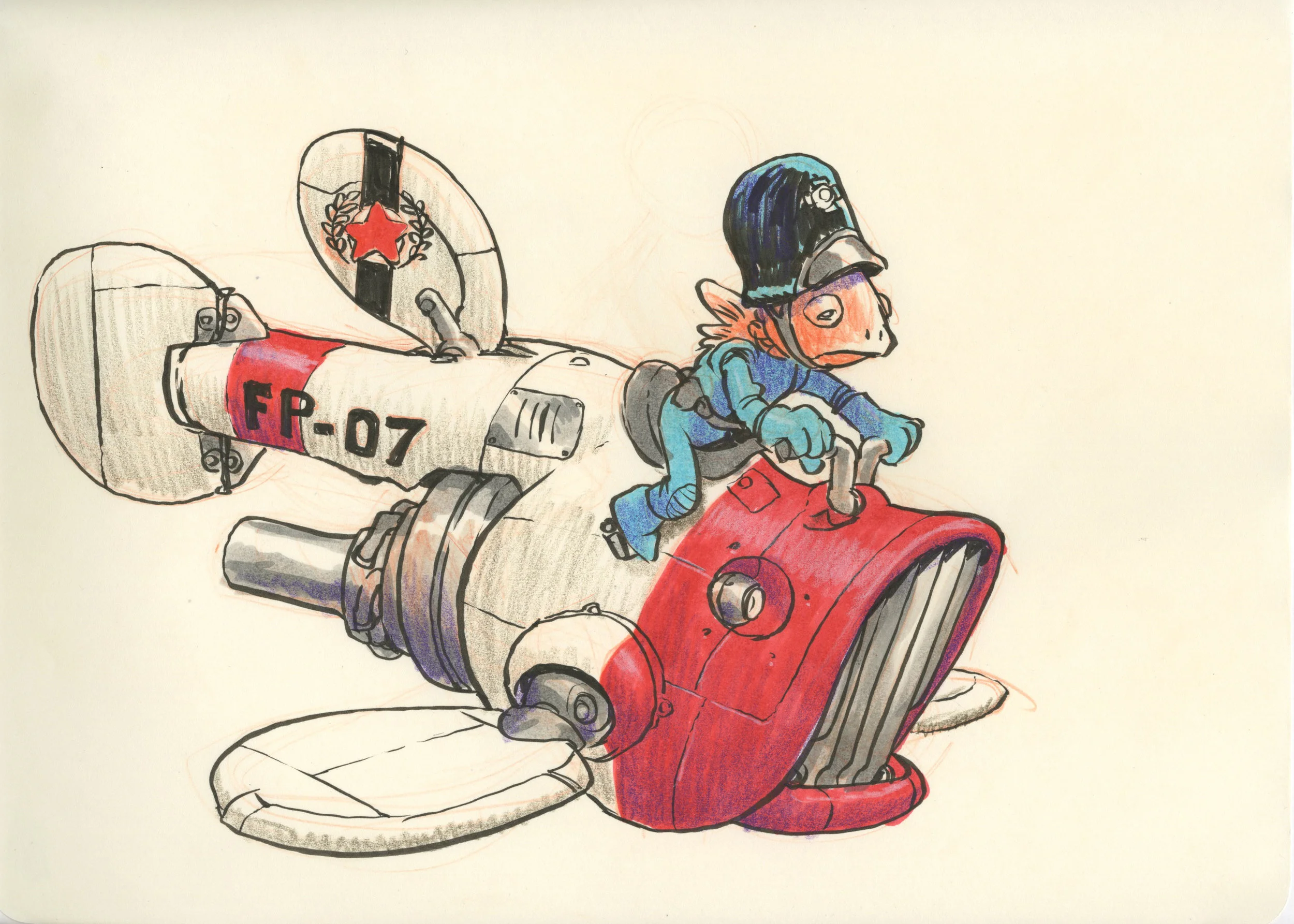 Calling all cars! Illustration by Jake Parker.