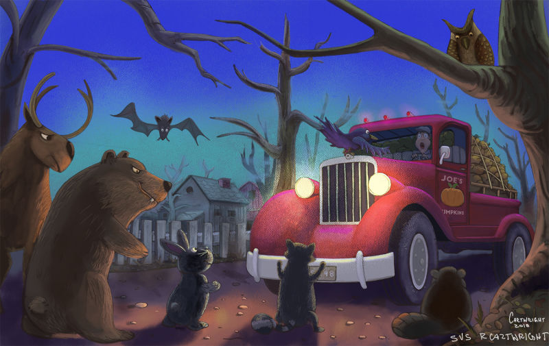 3rd place! Illustration by Richard Cartwright.