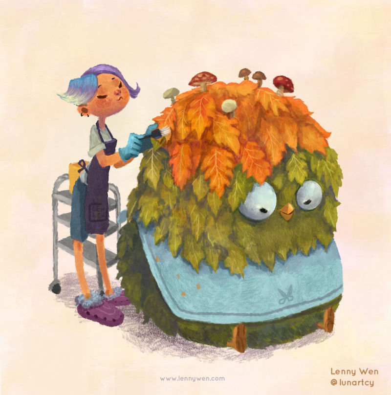 1st place! Illustration by Lenny Wen.