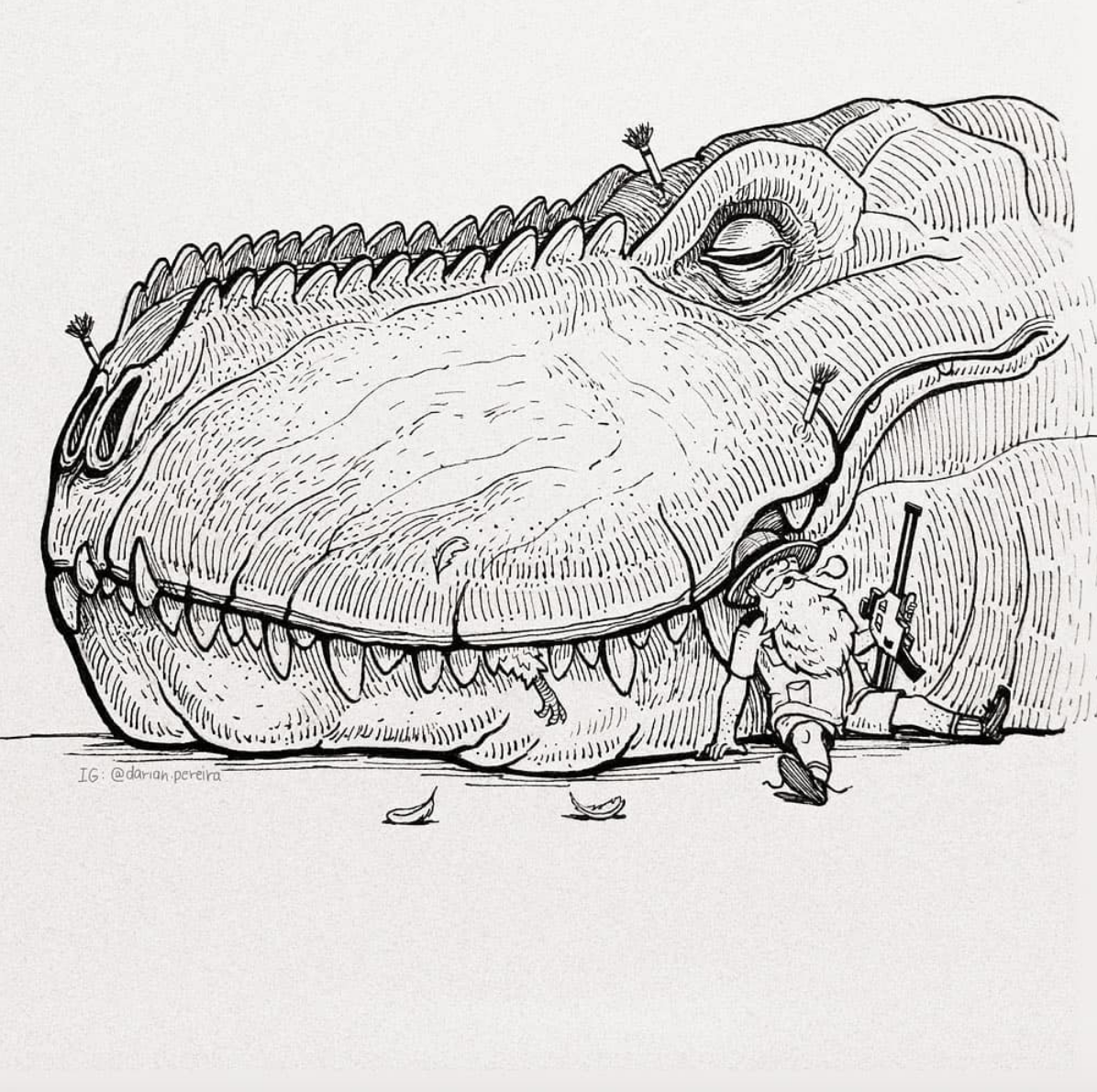 Ink drawing by Darian Pereira!