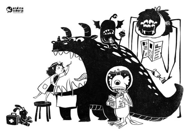 3rd Place! Art by Andina Subarja.