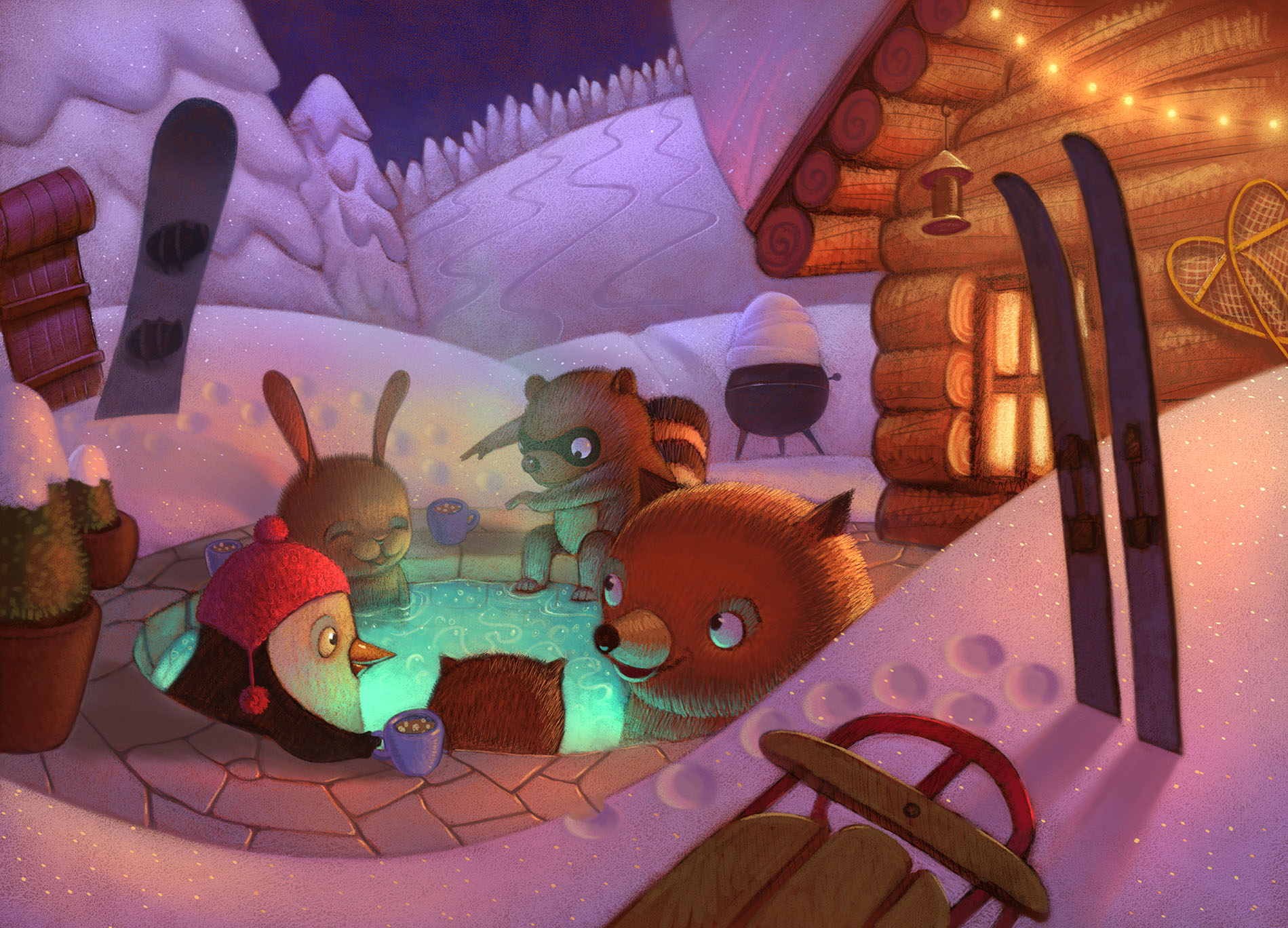 Happy Holiday! Art by Will Terry.