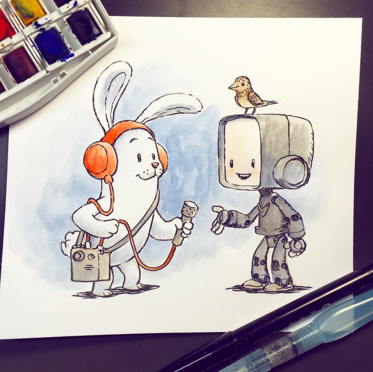 Talk to us! Art by Jake Parker