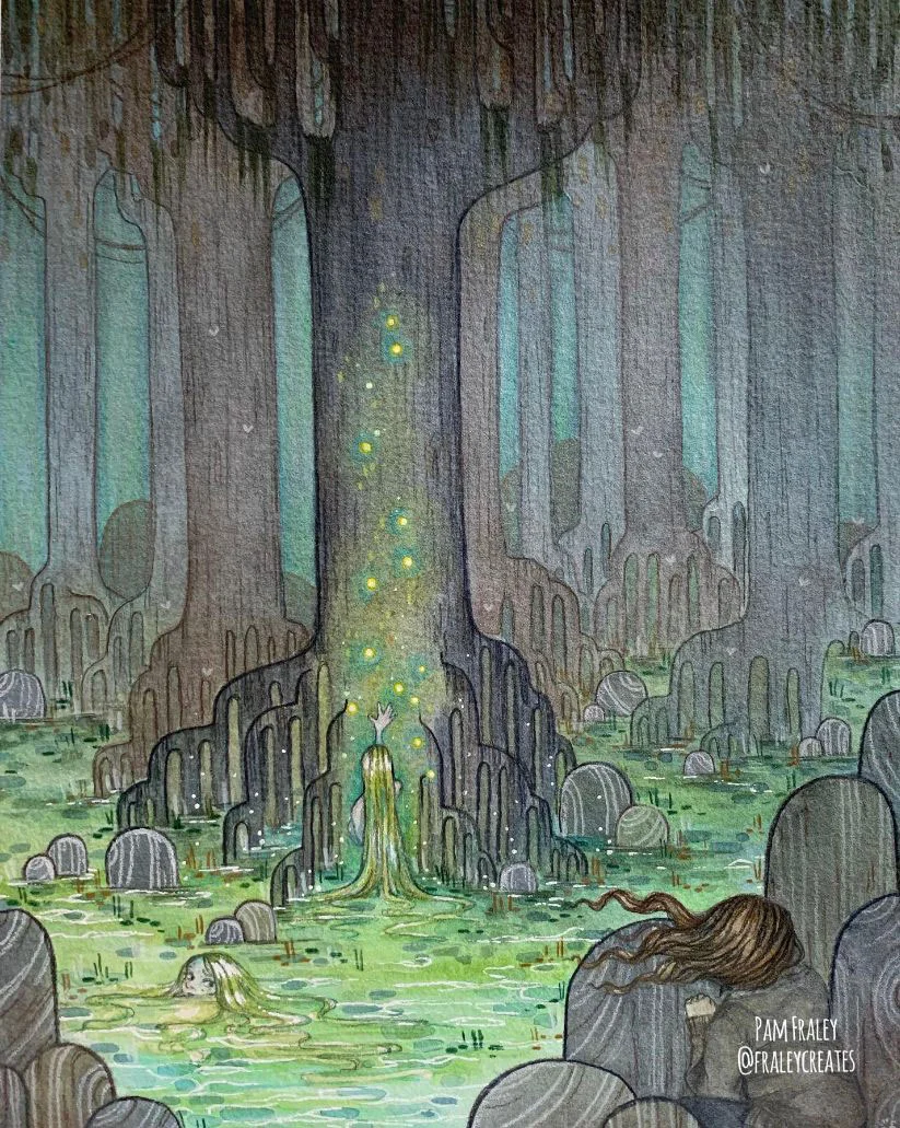 Art by Pamela Fraley, one of the top 2!