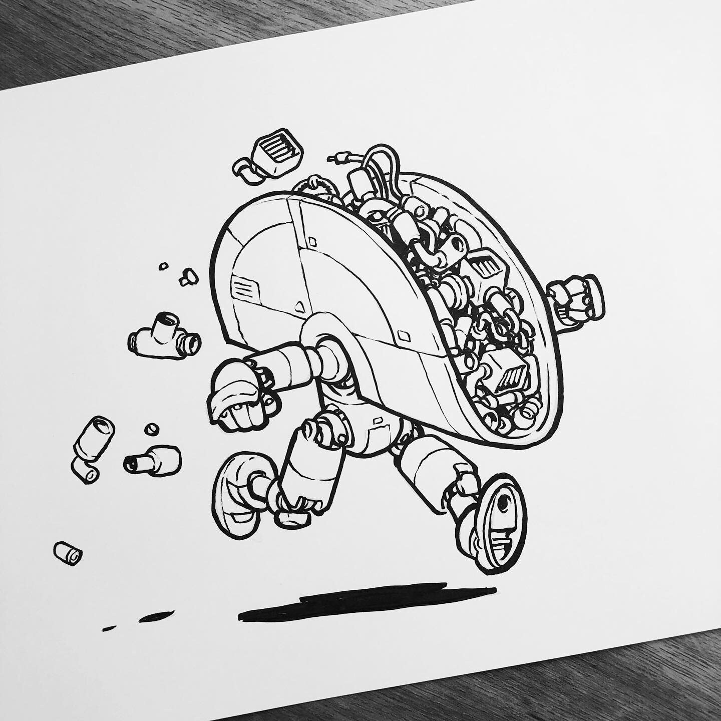 Let’s talk about TacoBot! Art by Jake Parker.