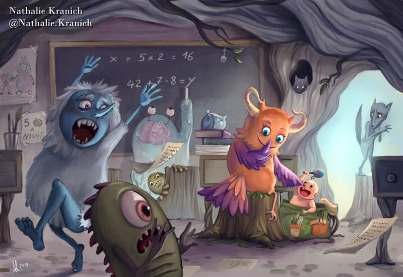 Illustration by Nathalie Kranich, winner of the September art contest!