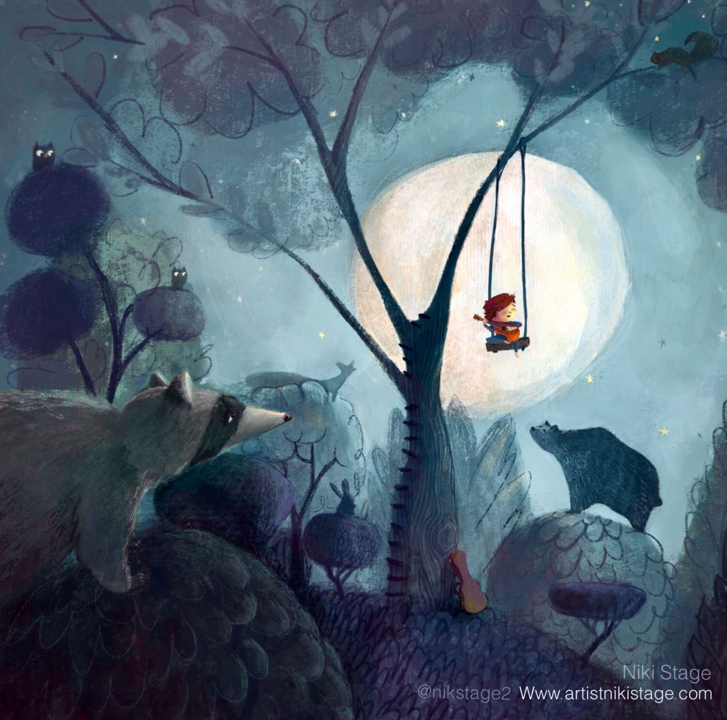 Art by Niki Stage, one of the winners of the February art contest!