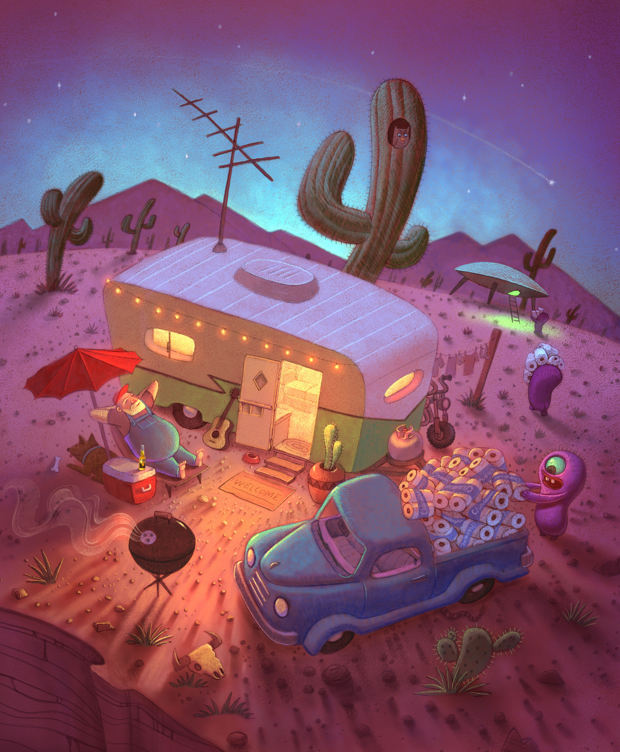 The Corona Session! Art by Will Terry.