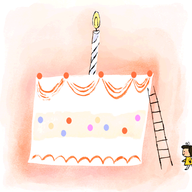 Happy Birthday from Maggie! Art by Katie Kordesh