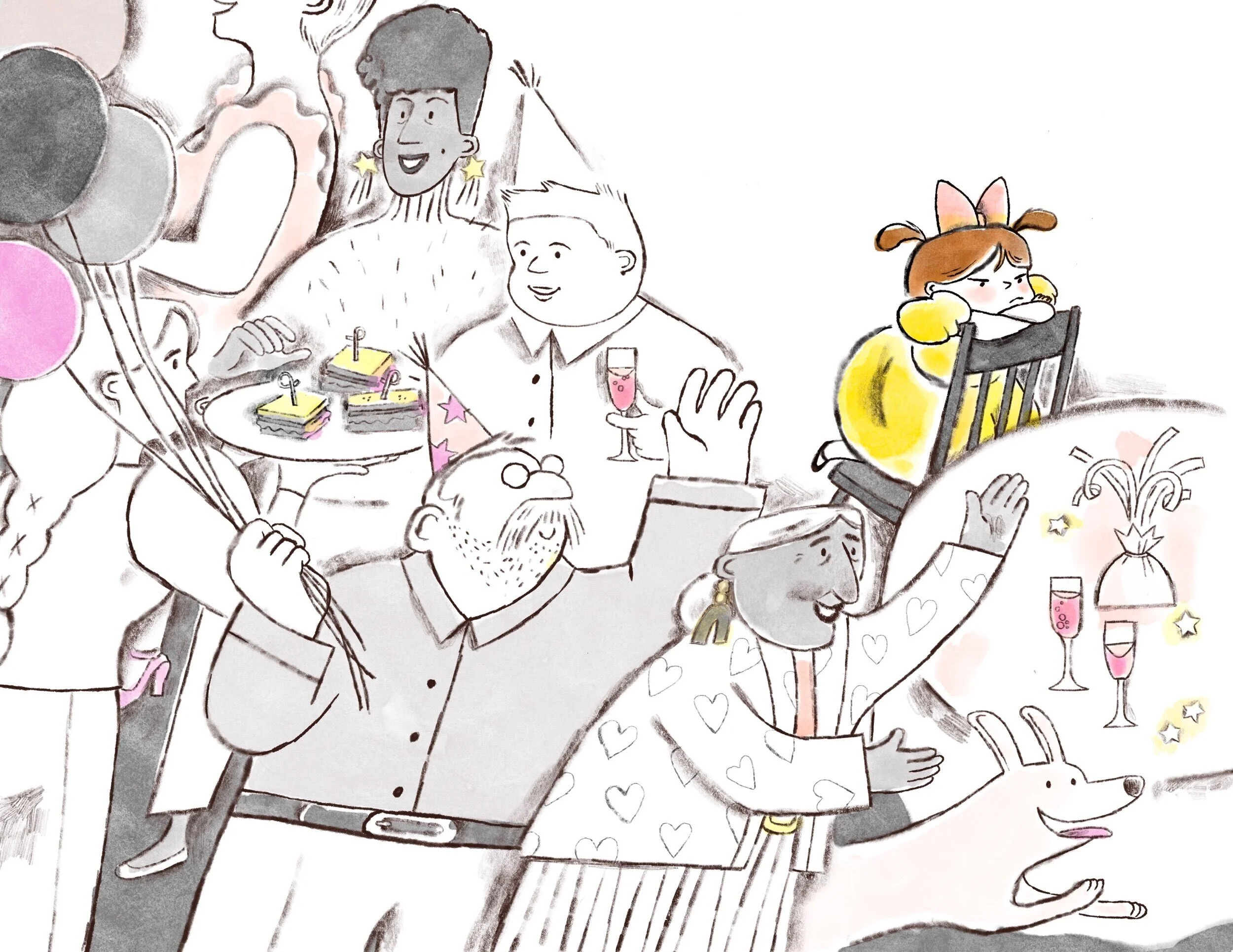 Party Pooper Art by Katie Kordesh