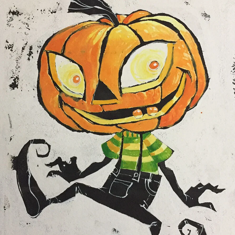 Fun with gouache resist!