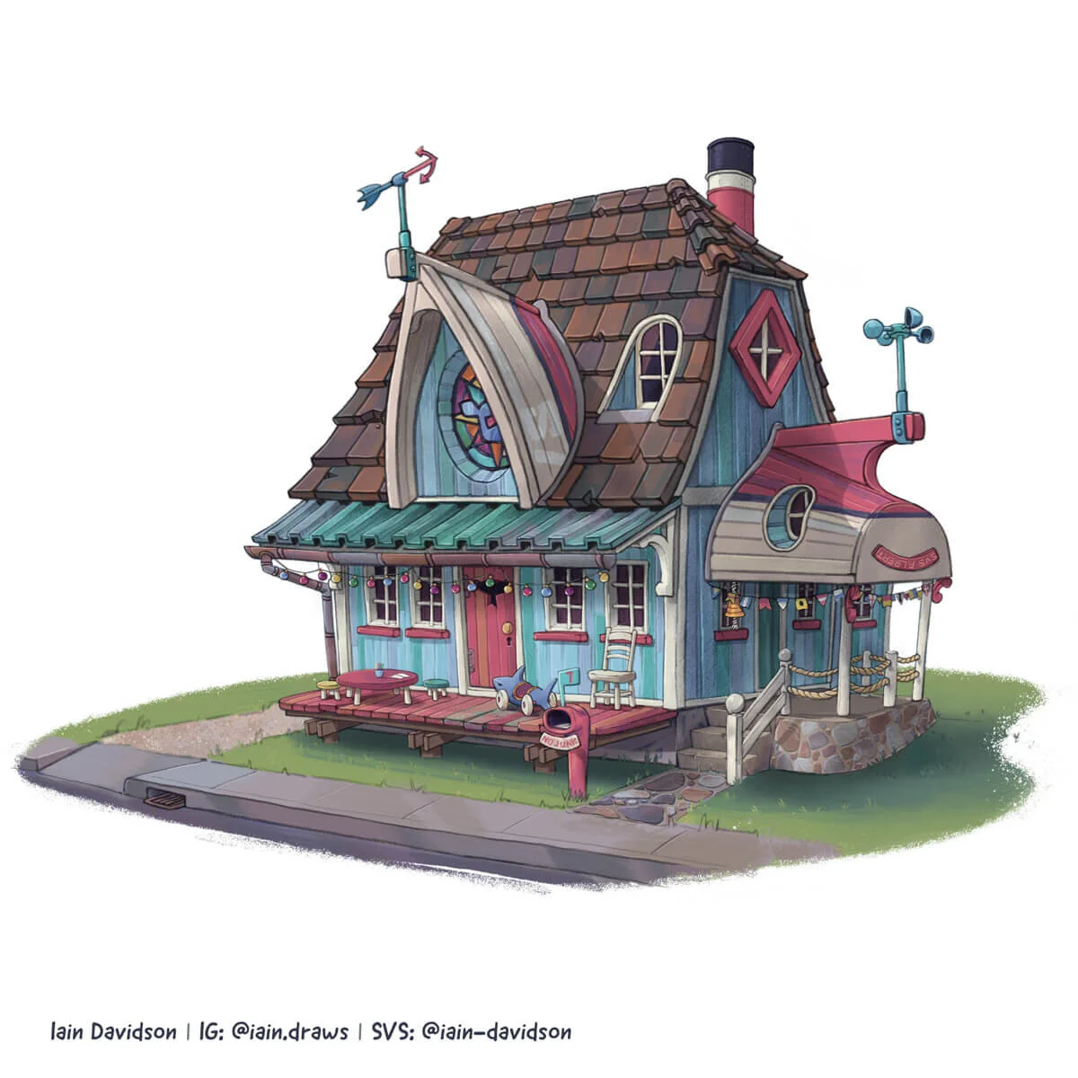 Winner! Art by Iain Davidson.