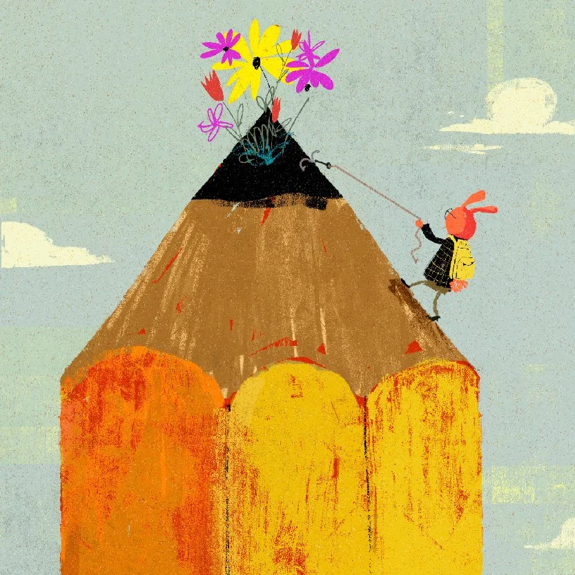 Three Illustrators Shooting the Breeze