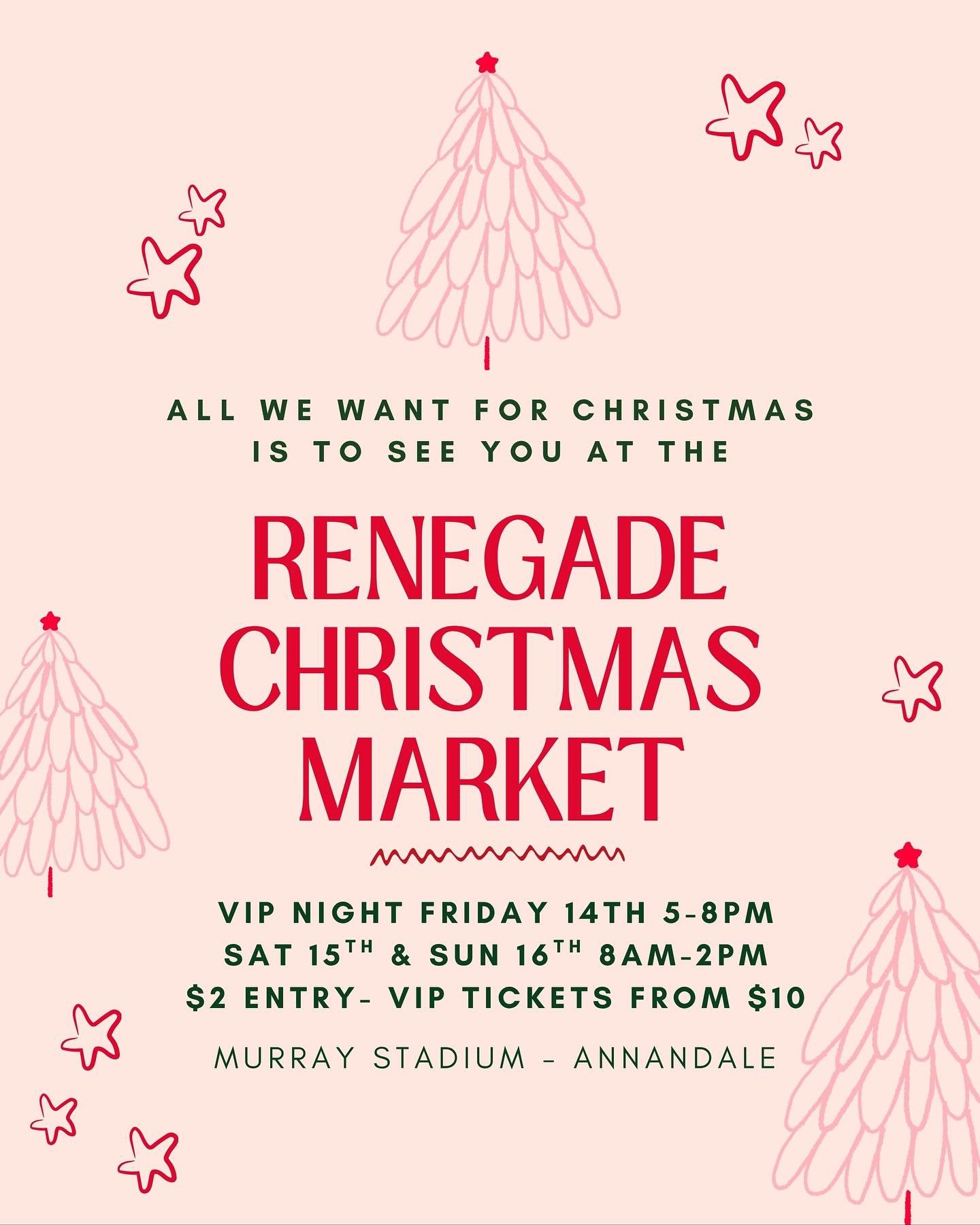 With less than two weeks until Renegade Handmade Mega Market, the days are flying by 
🌷 Dean and I are excited to catch up with all you lovely folks at Townsville&rsquo;s biggest handmade markets 🙌🏻🎄
🍄 Whilst creating goodies for this years Mark
