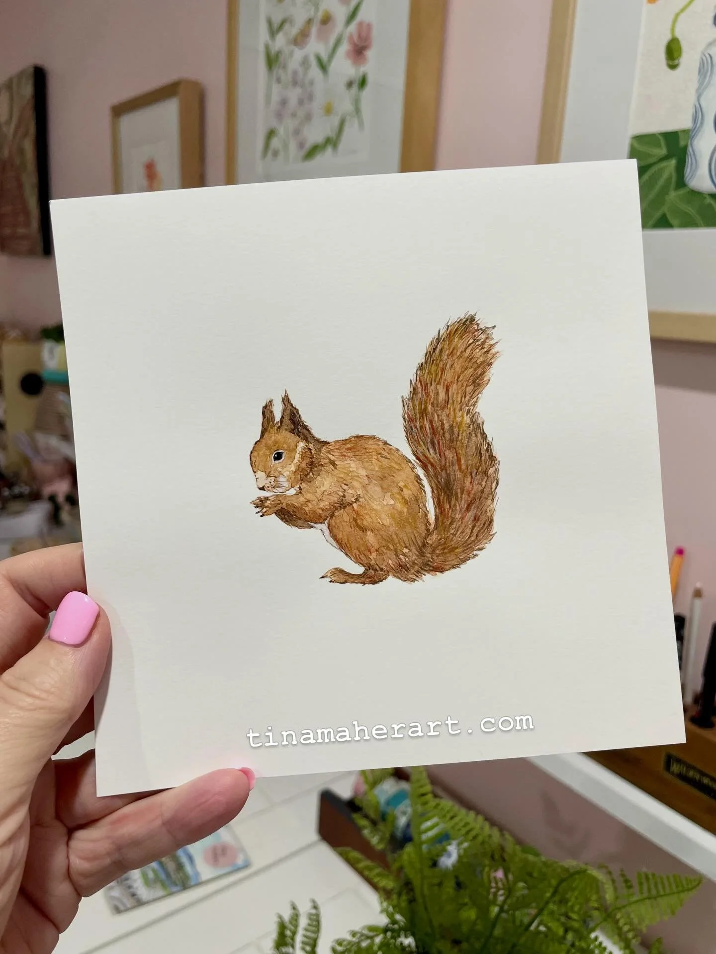 Good things do come in small packages 🌷

🌸 Original hand painted using watercolour on 300gsm smooth paper. Approximately 15cm x 15cm each painting. Perfect to gift or add to your own collection 🌻

Stanley Squirrel $110
Nanna&rsquo;s Flowers $75
Gl