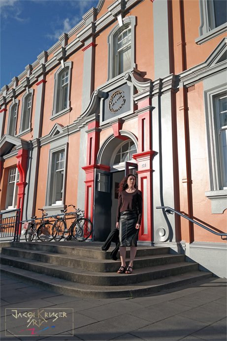 Outside the Waikato Society for Arts Exhibition at the Arts Post in Hamilton NZ.