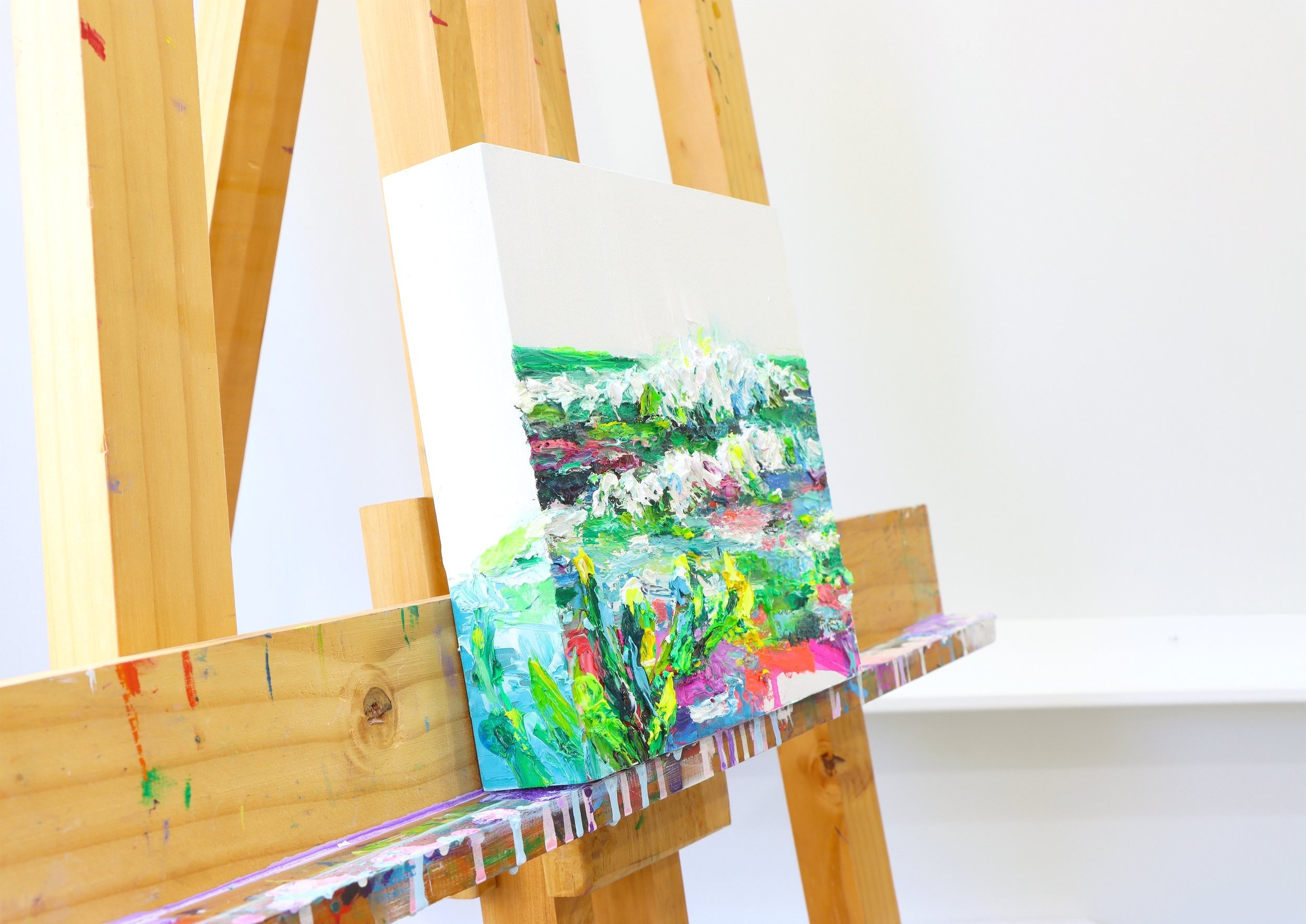 Raglan Relax Side View - Oil Painting on Wood Panel by Jacqi Kruger 2025