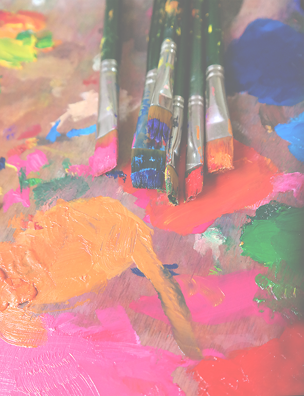 Colourful Paint Palette 