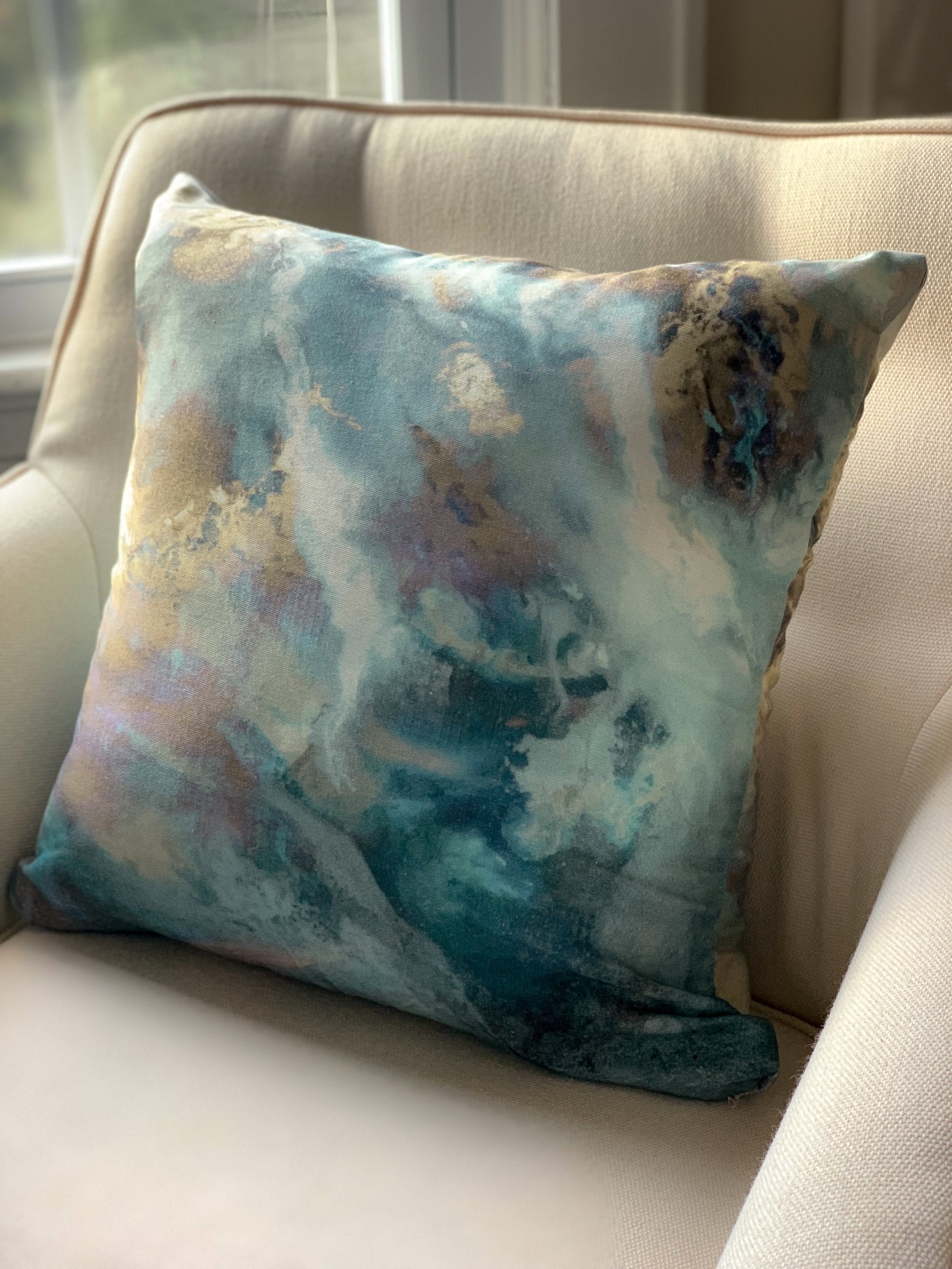 "Opal Shores" Pillow Cover