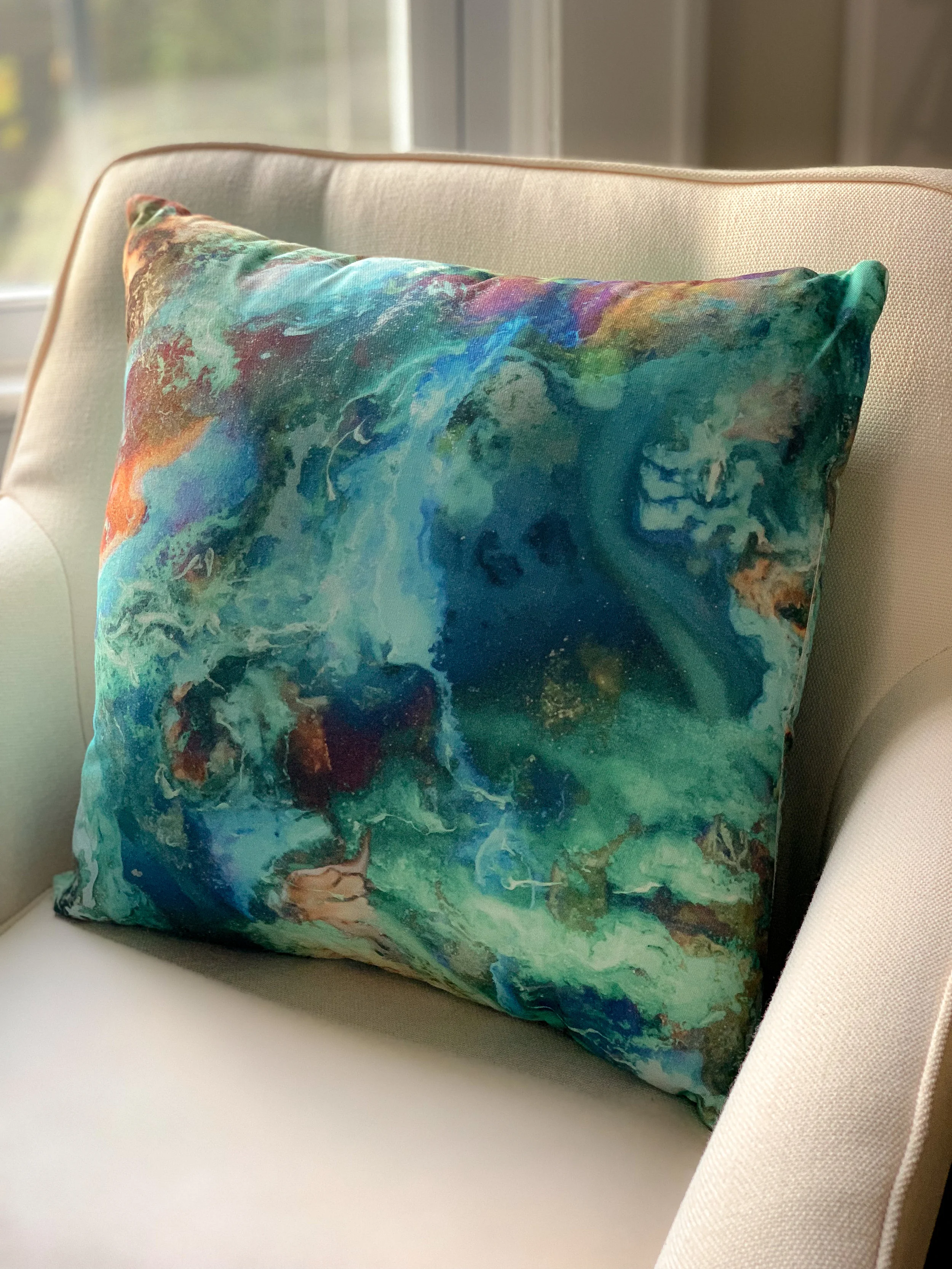 "Ocean Floor" Pillow Cover