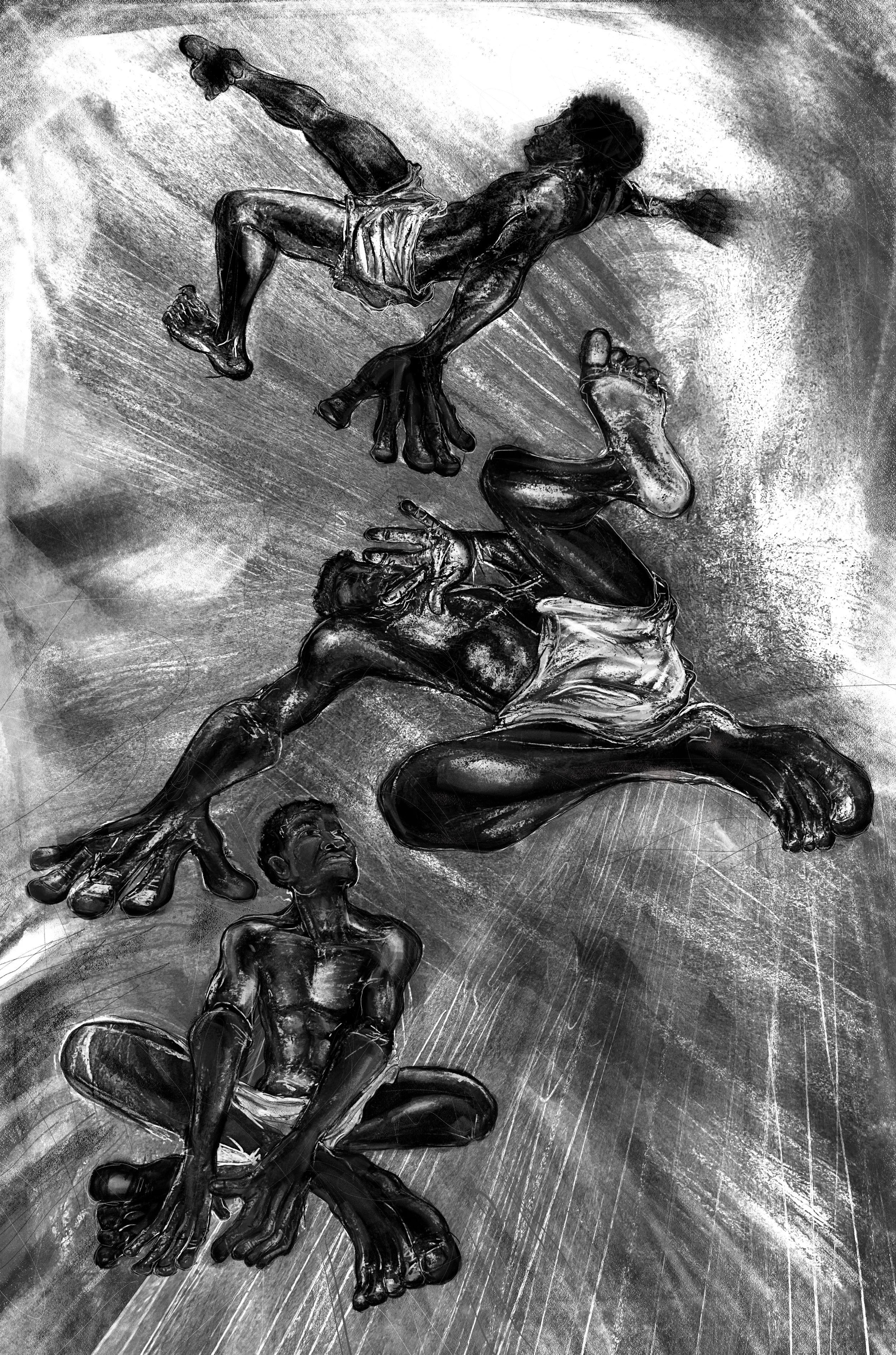 Cudjo Falling into the Slave Ship