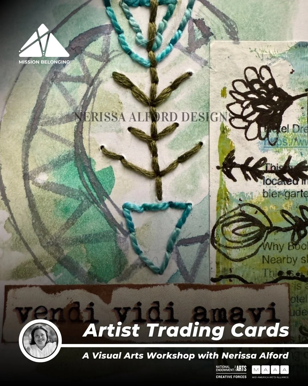 Artist Trading Cards (ATC) — An Online Visual Art Workshop with Nerissa Alford & Mission Belonging