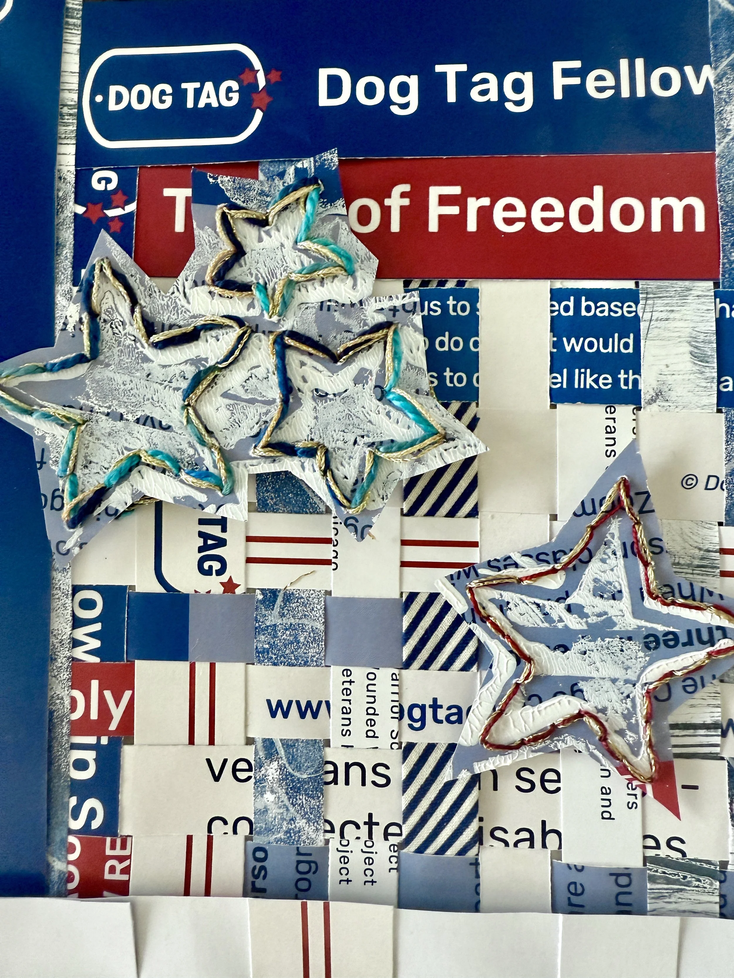 Dog Tag Flag Collage — Detail