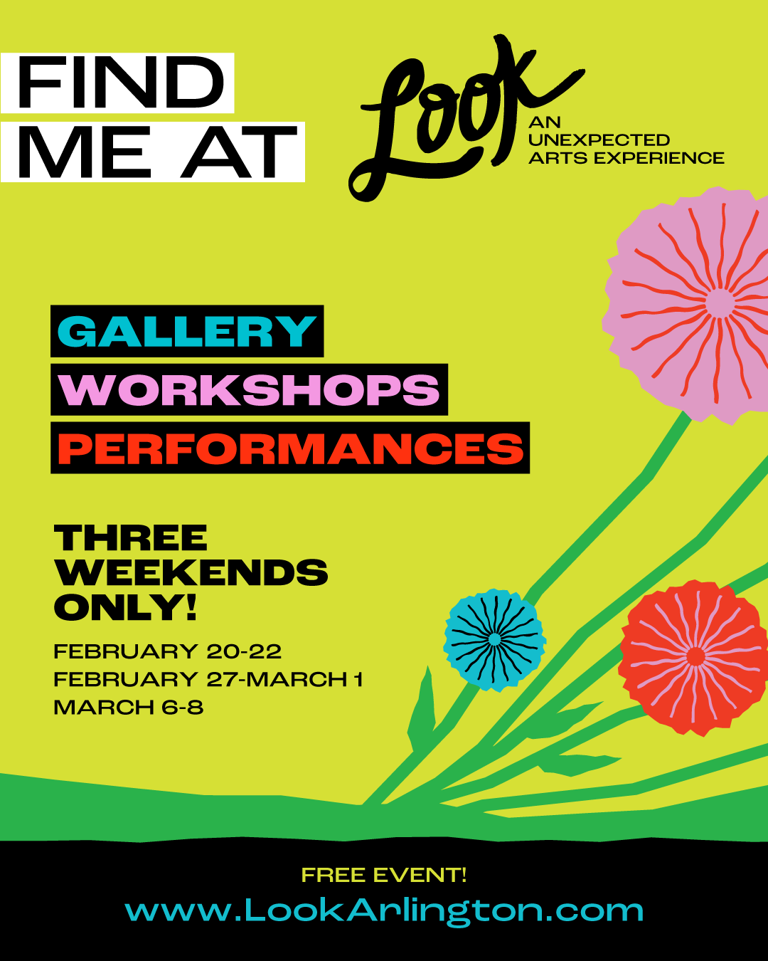 LOOK: An Unexpected Arts Experience 2026 | Pop-Up Gallery &amp; Workshops in Arlington, VA