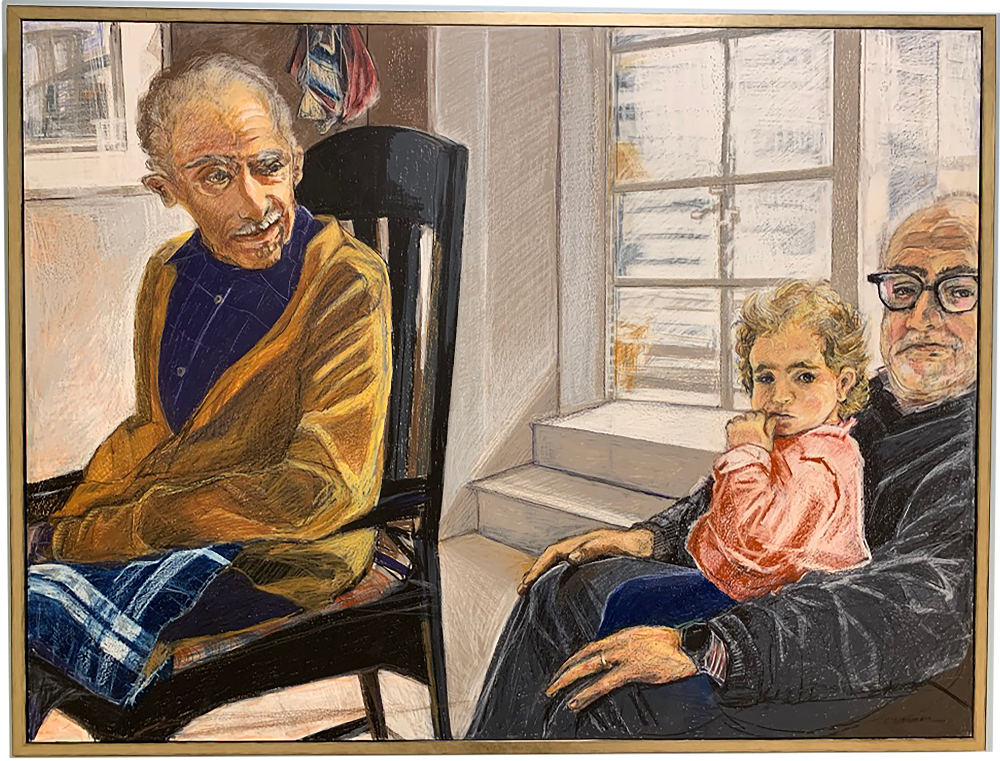 Grandpas at West 12th Street (Portrait of Larry Grossman, Ada Bullock, and Sandy Cohen)