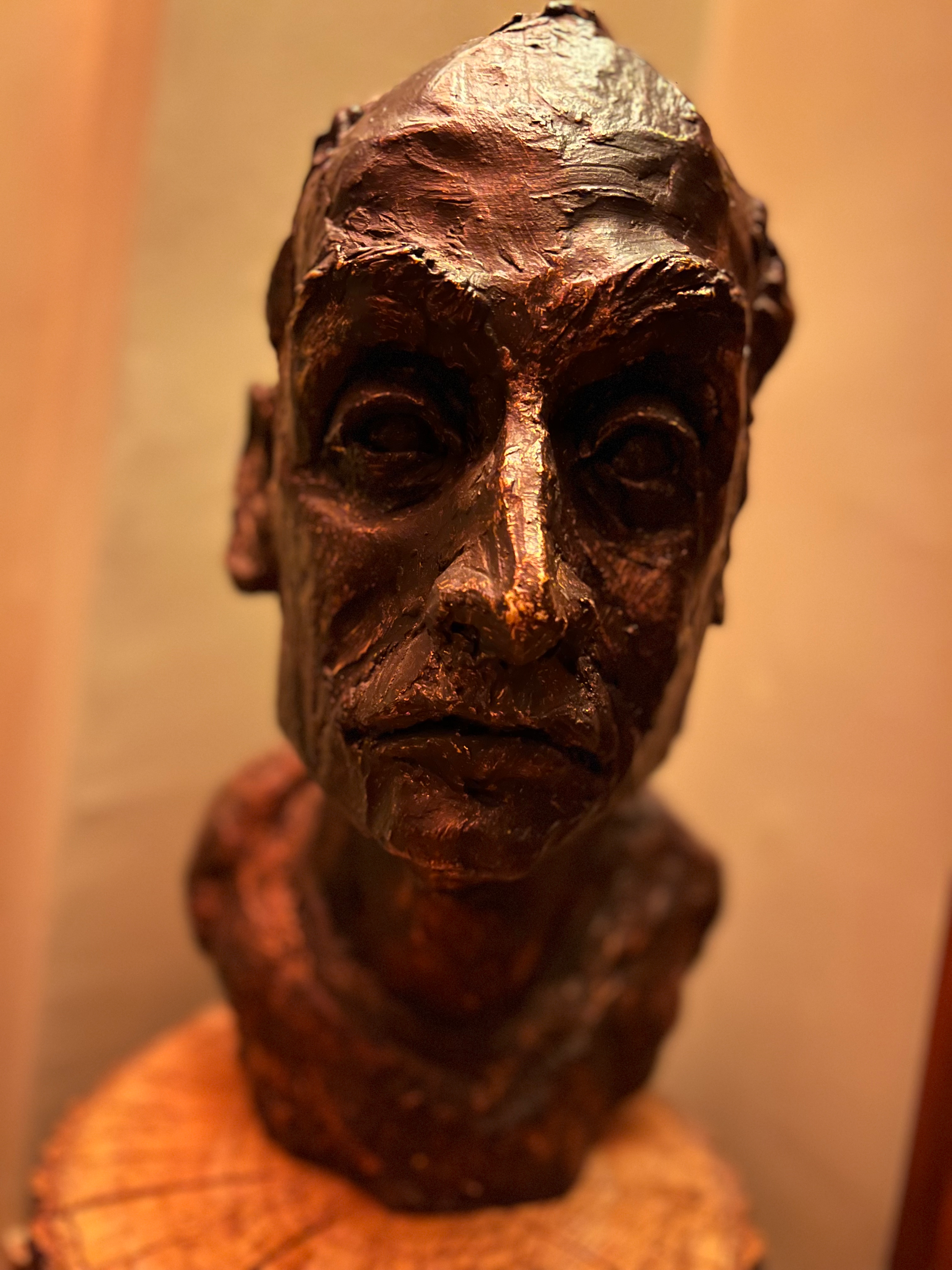 Mustached Man Sculpture 1