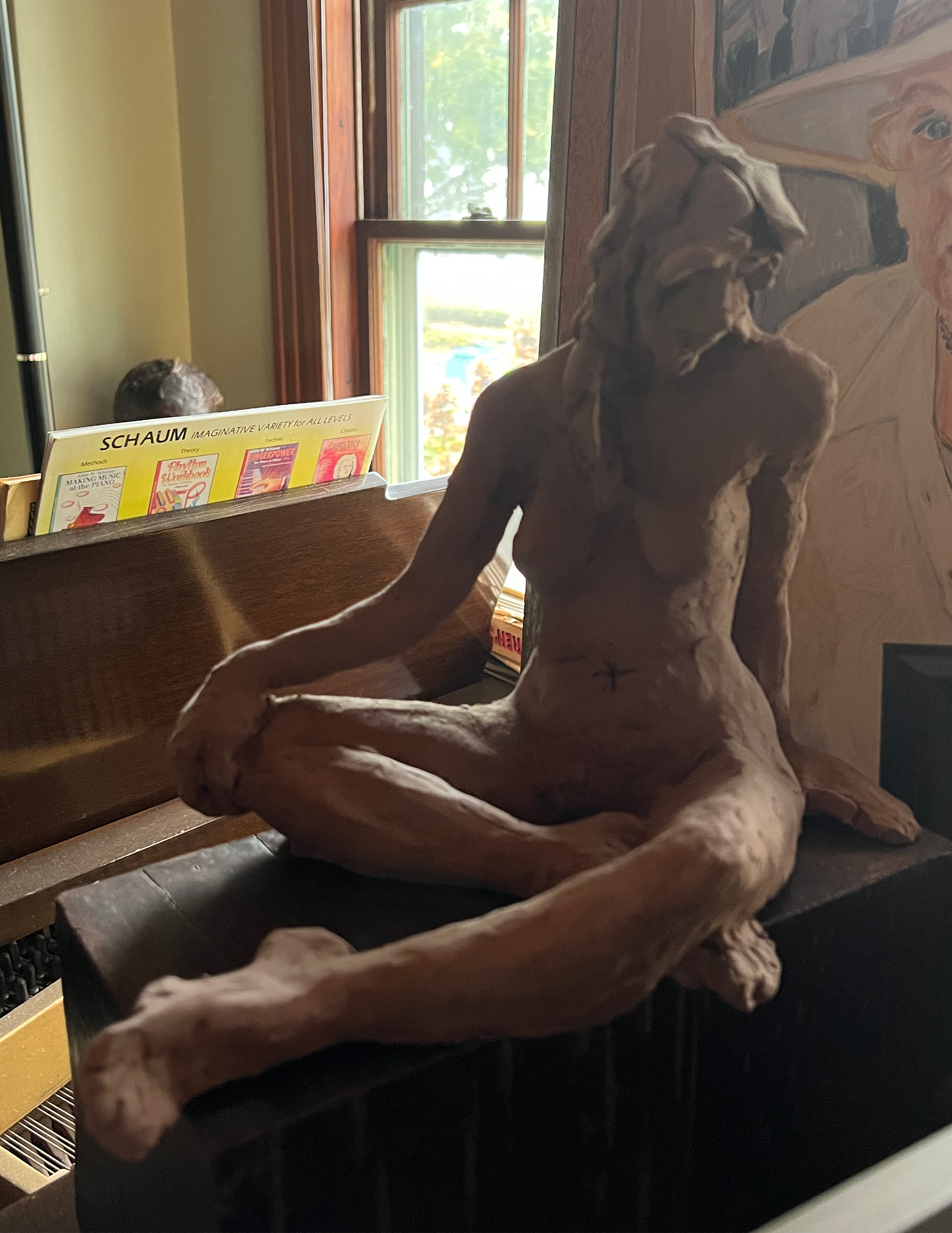 Seated Woman sculpture