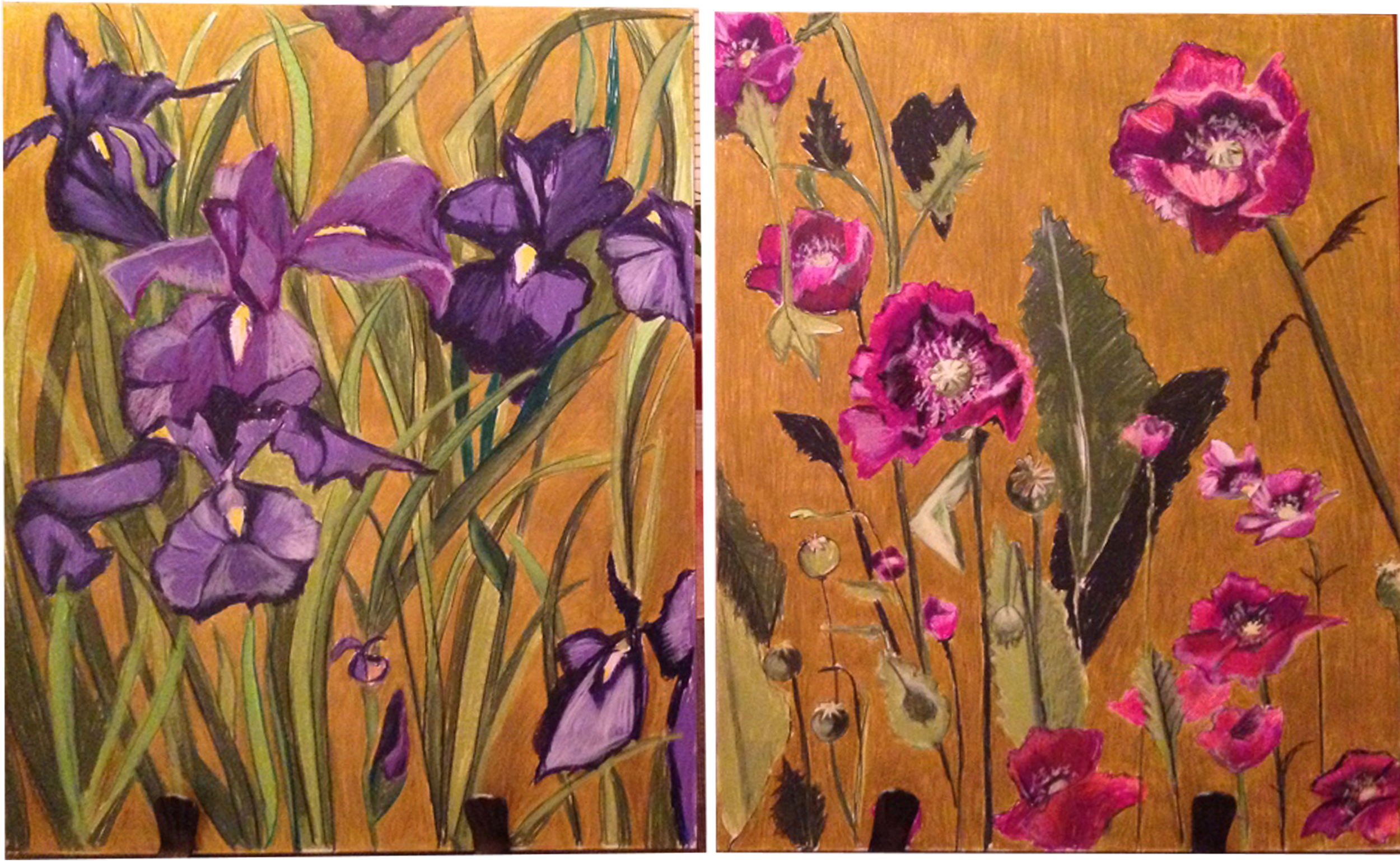 Flower Diptych
