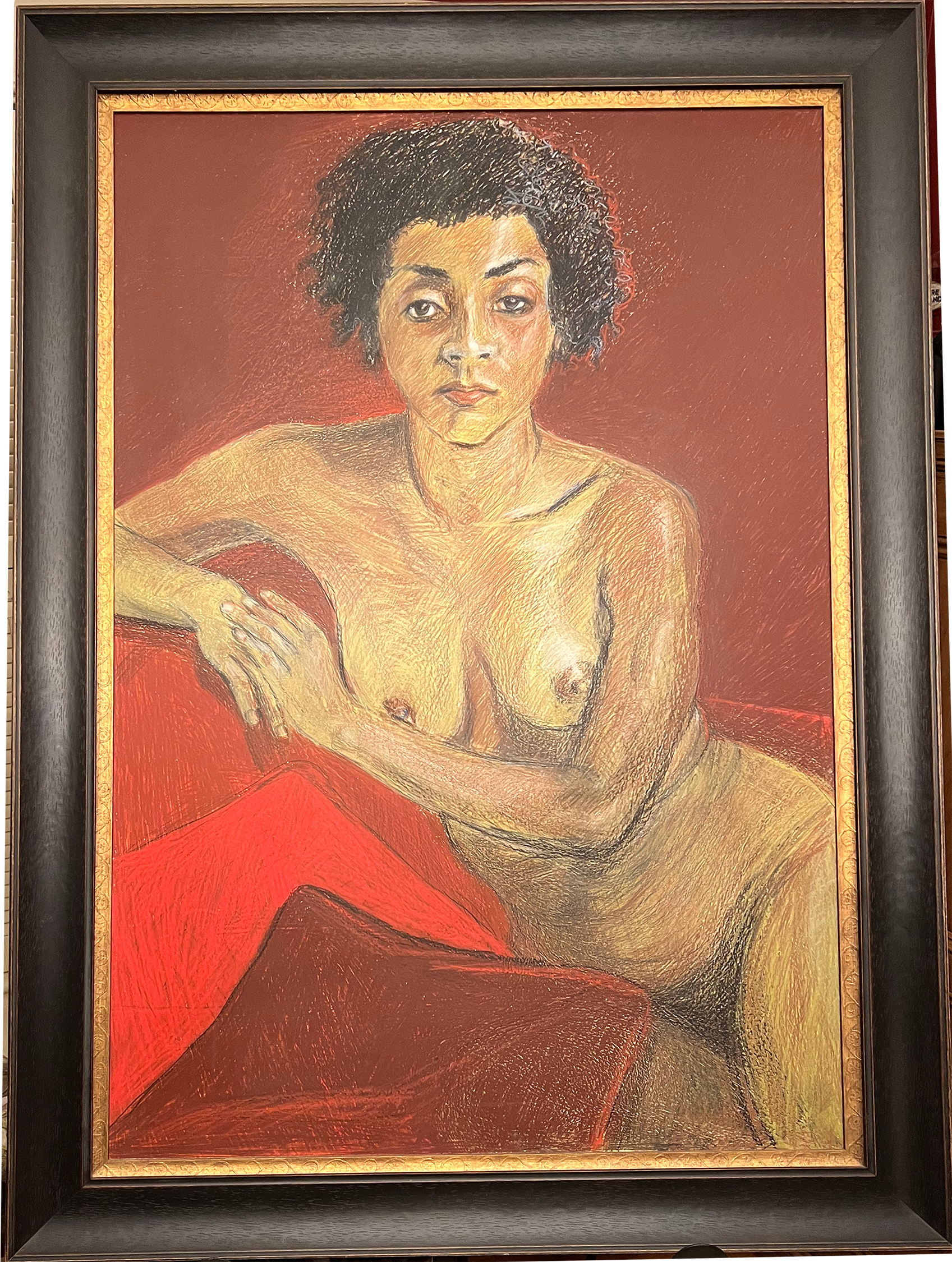 Foxy Nude on Red