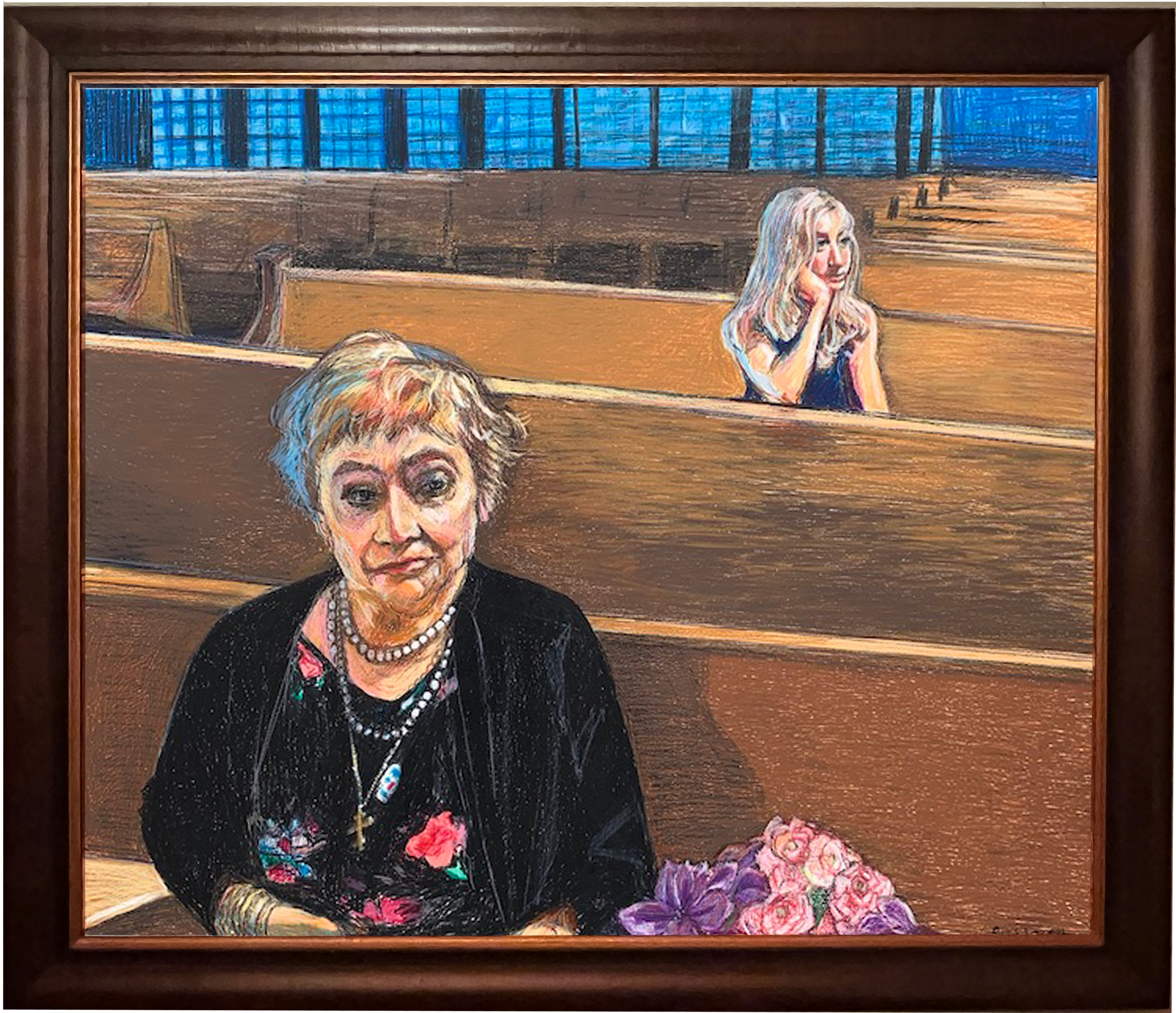 Dreaming of Papou (Portrait of Mary Pappas and Sarah Grossman-Greene)