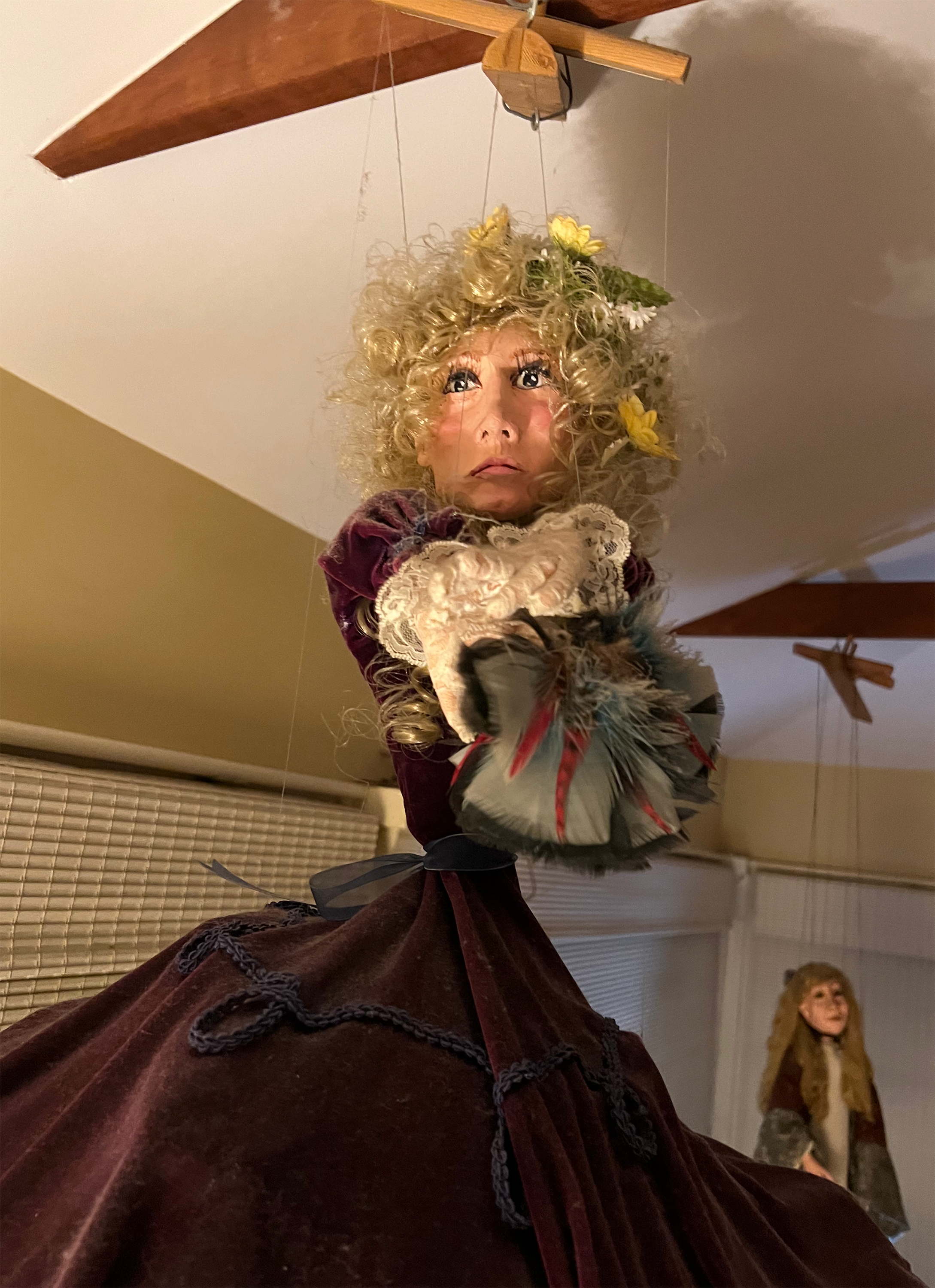 Hoop Skirt Lady Marionette