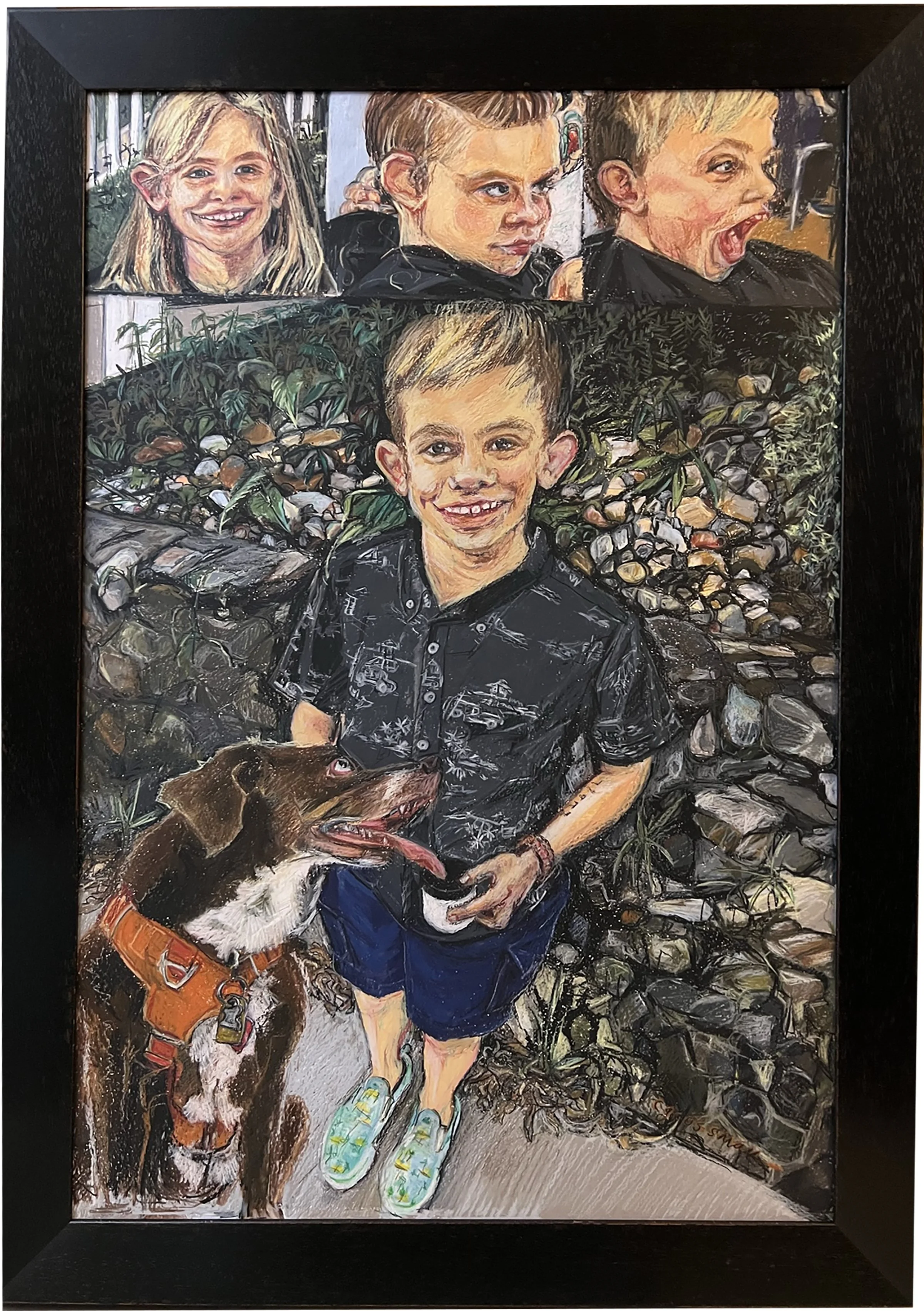 O'd to Joy, Boy! (Portrait of Tessa to Tim and Olivia)