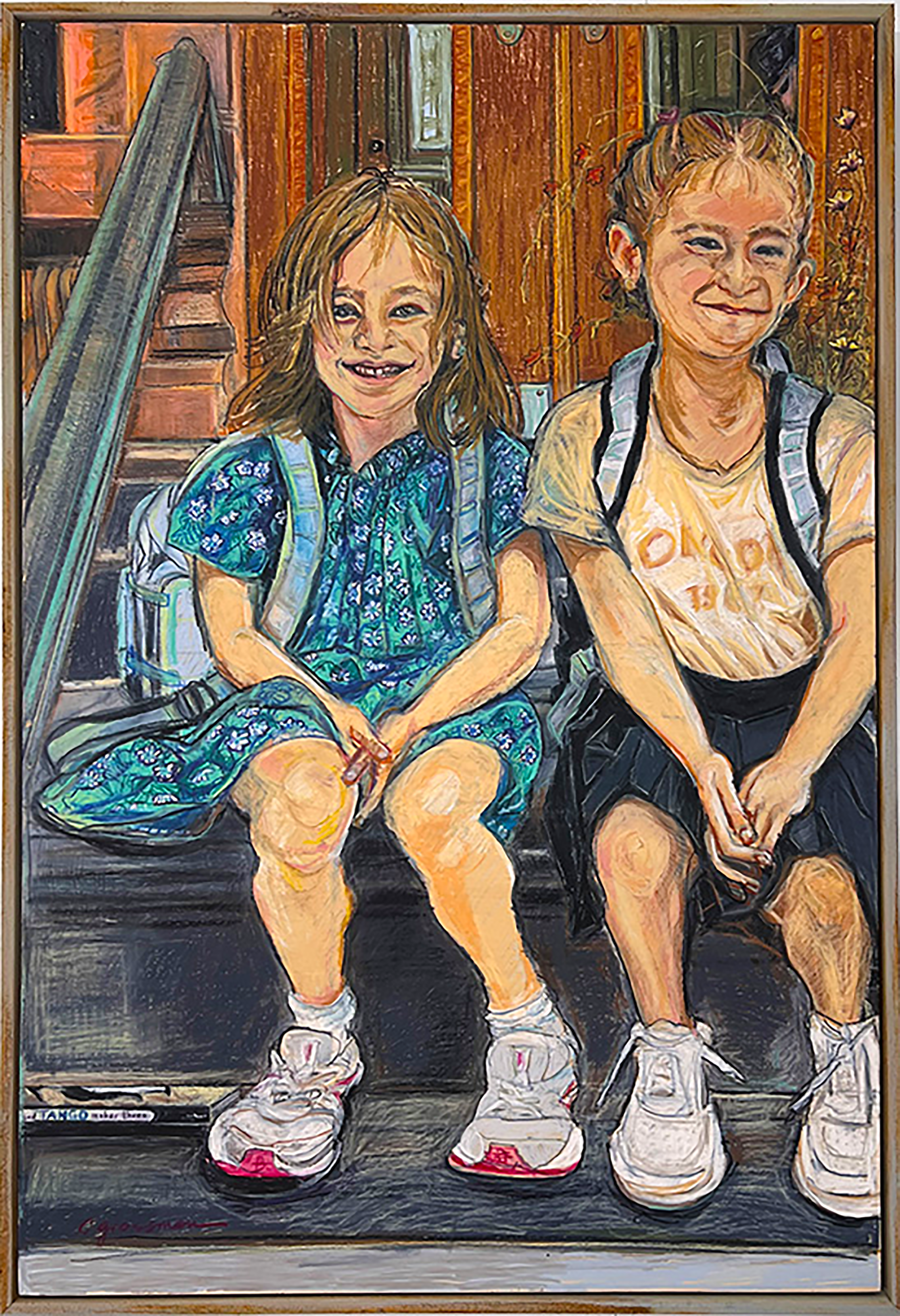 First Day, Stoop Dreams; Votes Matter! (Portrait of Lila and Hazel Halioua)