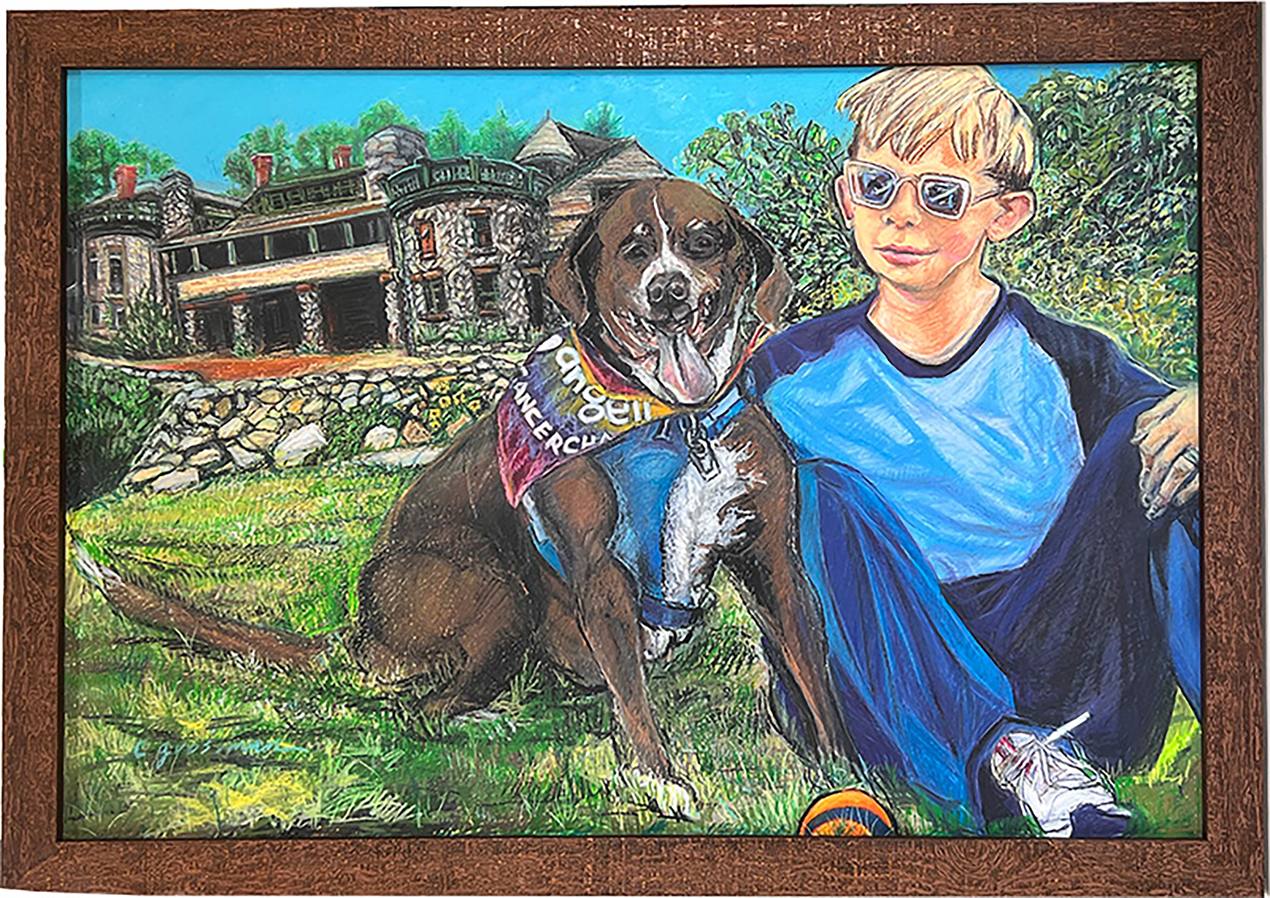 O, Boy! Happy Place! (Portrait of Olivia and Tim Baker at the Robert Treat Paine Estate, Waltham)