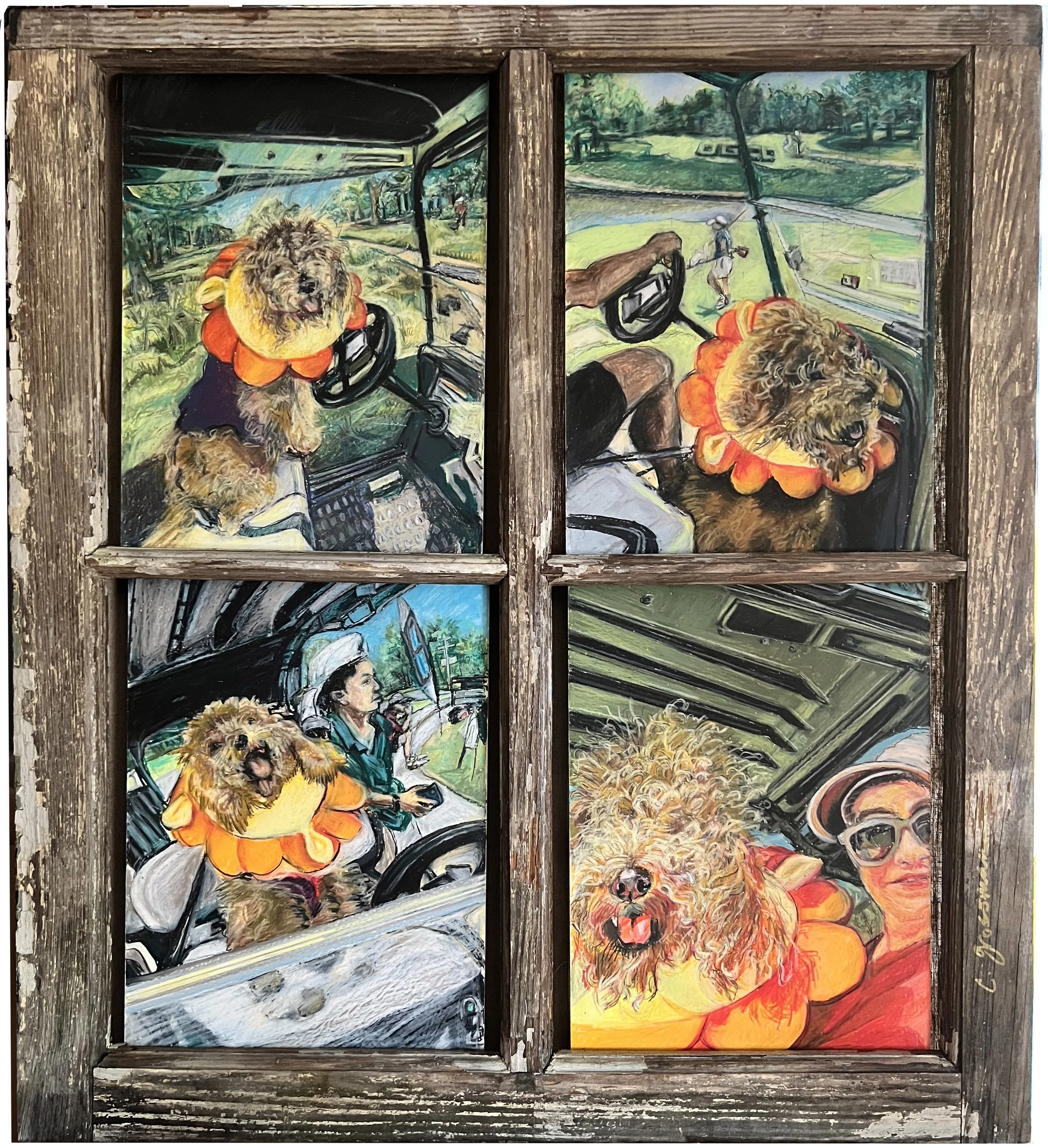 Glimpsing Doodle-Lion/Bear, Golf Team Booster Teddy: Gotta Ride!