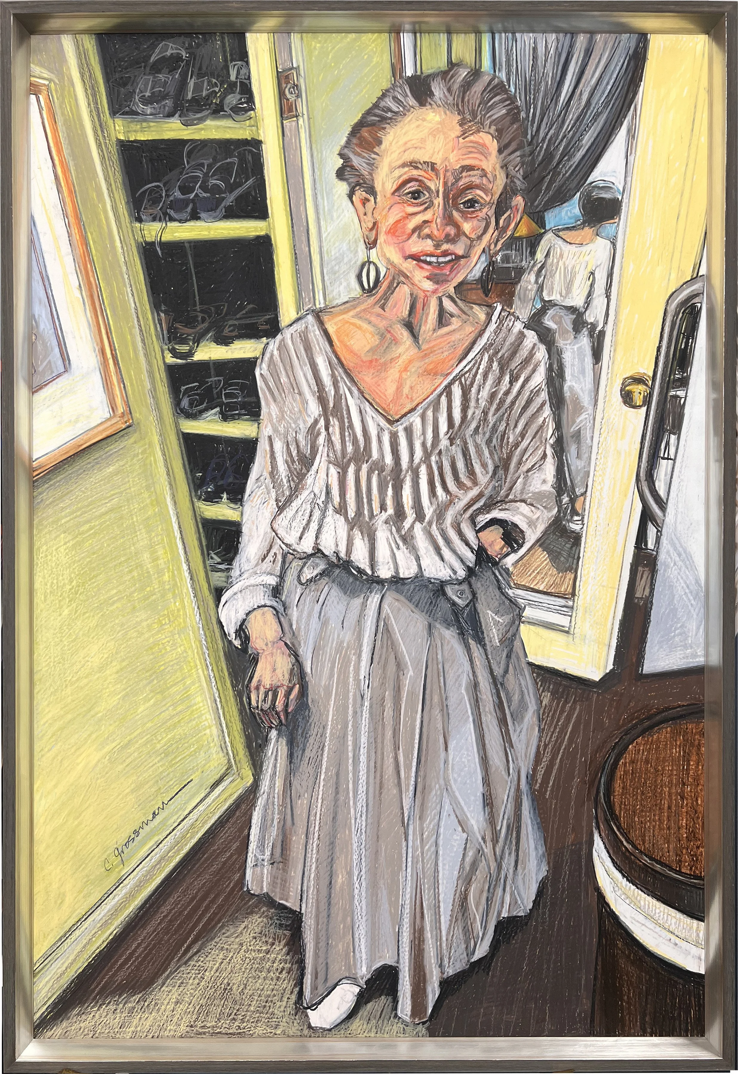 The dress rehearsal (portrait of Alberta N. Grossman)