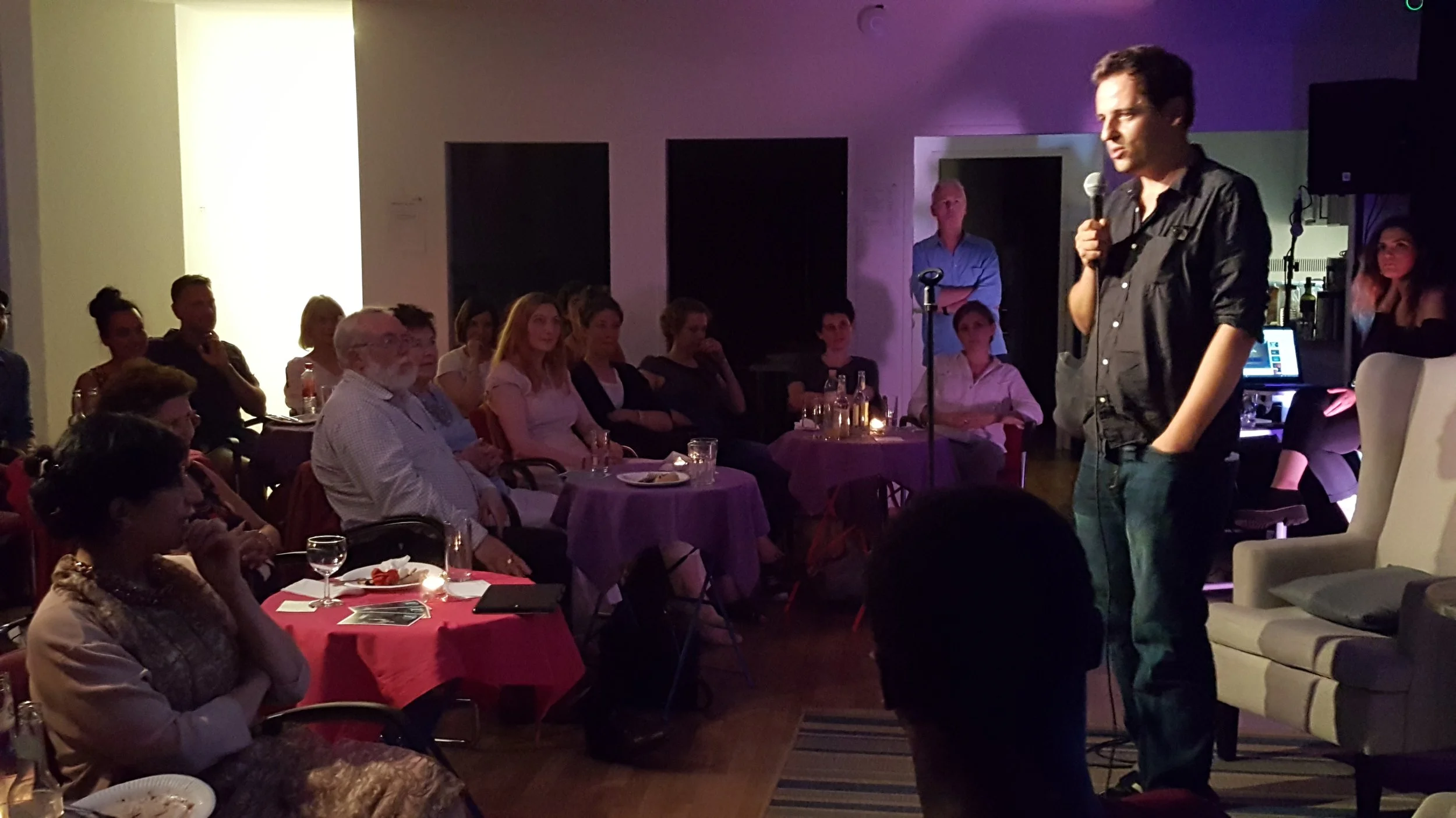 We come together every month as strangers, and leave somehow connected by our shared human experience. Join us for a heartwarming, amusing, and inspiring evening at The Bear.