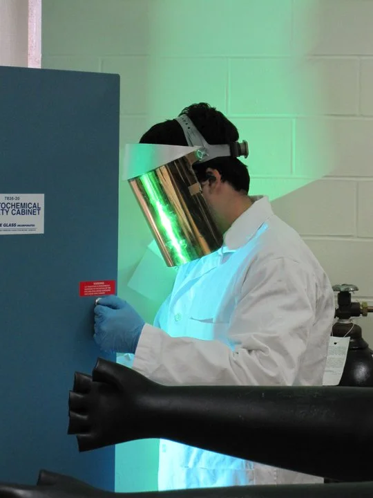 Ryan in the lab.