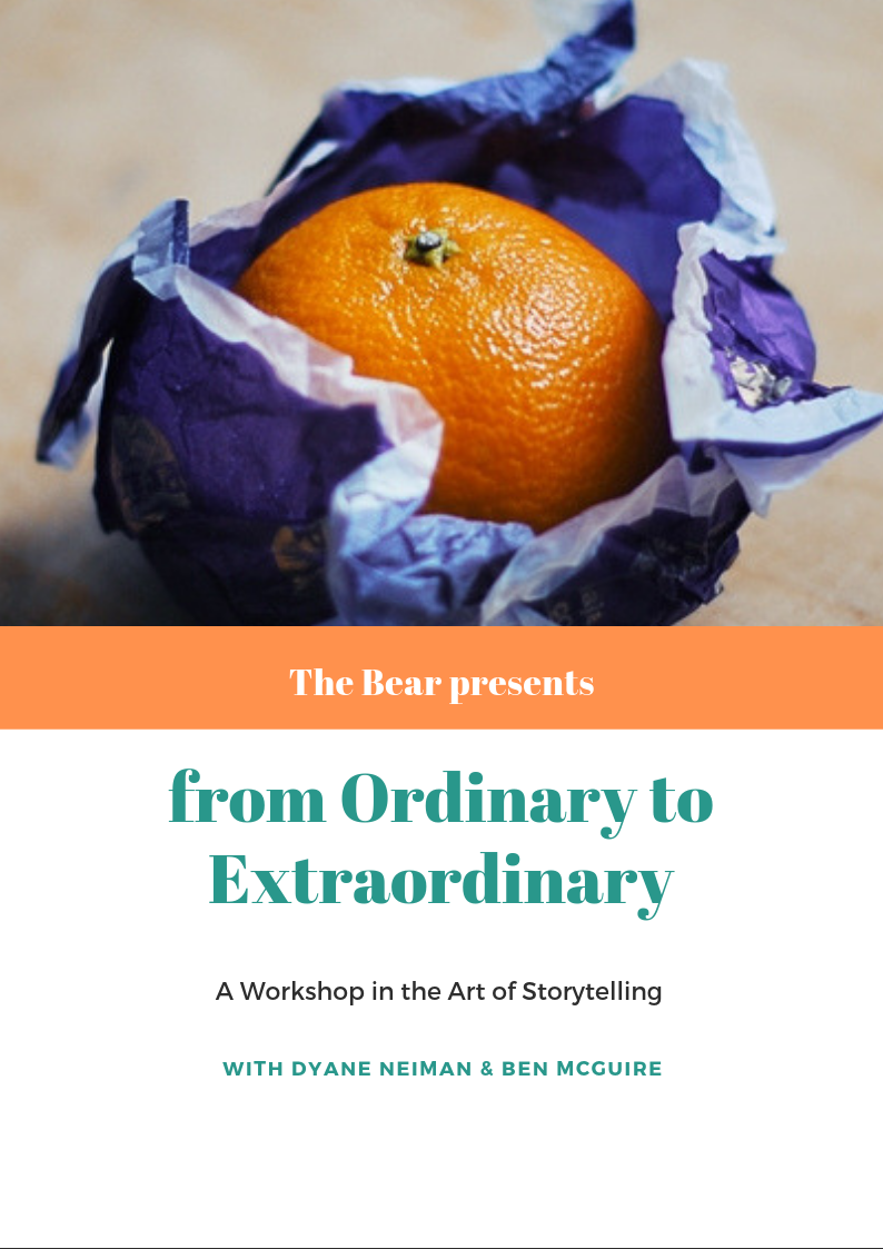 The Bear presents a Workshop in the Art of Storytelling on July 6th in Berlin