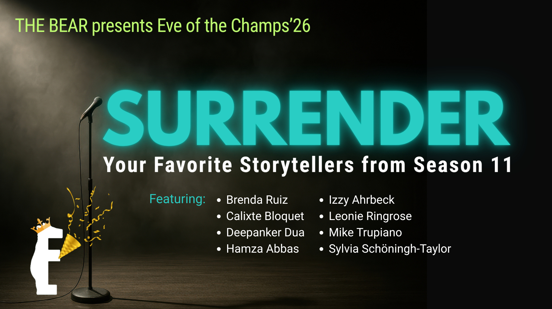 Showcase Page Banner THE BEAR Eve of the Champs
