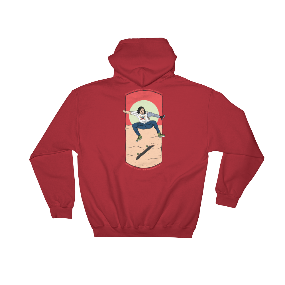 Winter Soldier Beach Skater Marvel Hoodie Red