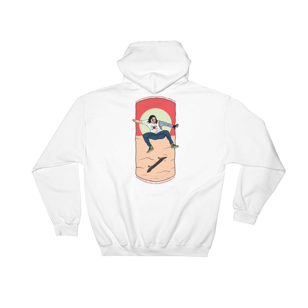 Winter Soldier Beach Skater Marvel Hoodie White