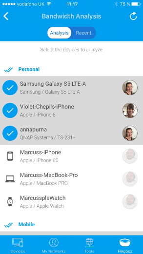 Device selection
