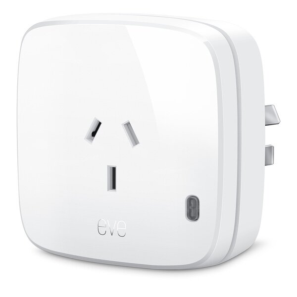 Eve Energy - ✔  Best Features✔  Bluetooth, no hub required✔  Easy HomeKit setup✔  Energy monitoring data available to HomeKit✘  Blocks adjacent sockets✘  8A limit